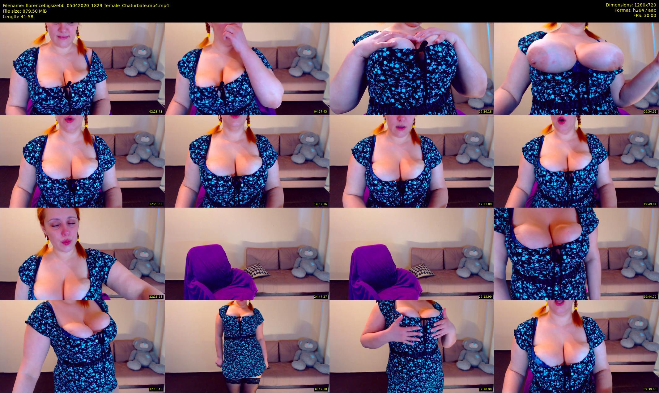 florencebigsizebb — 42 minute Chaturbate female cam show recording, 720p, Apr 5, 2020