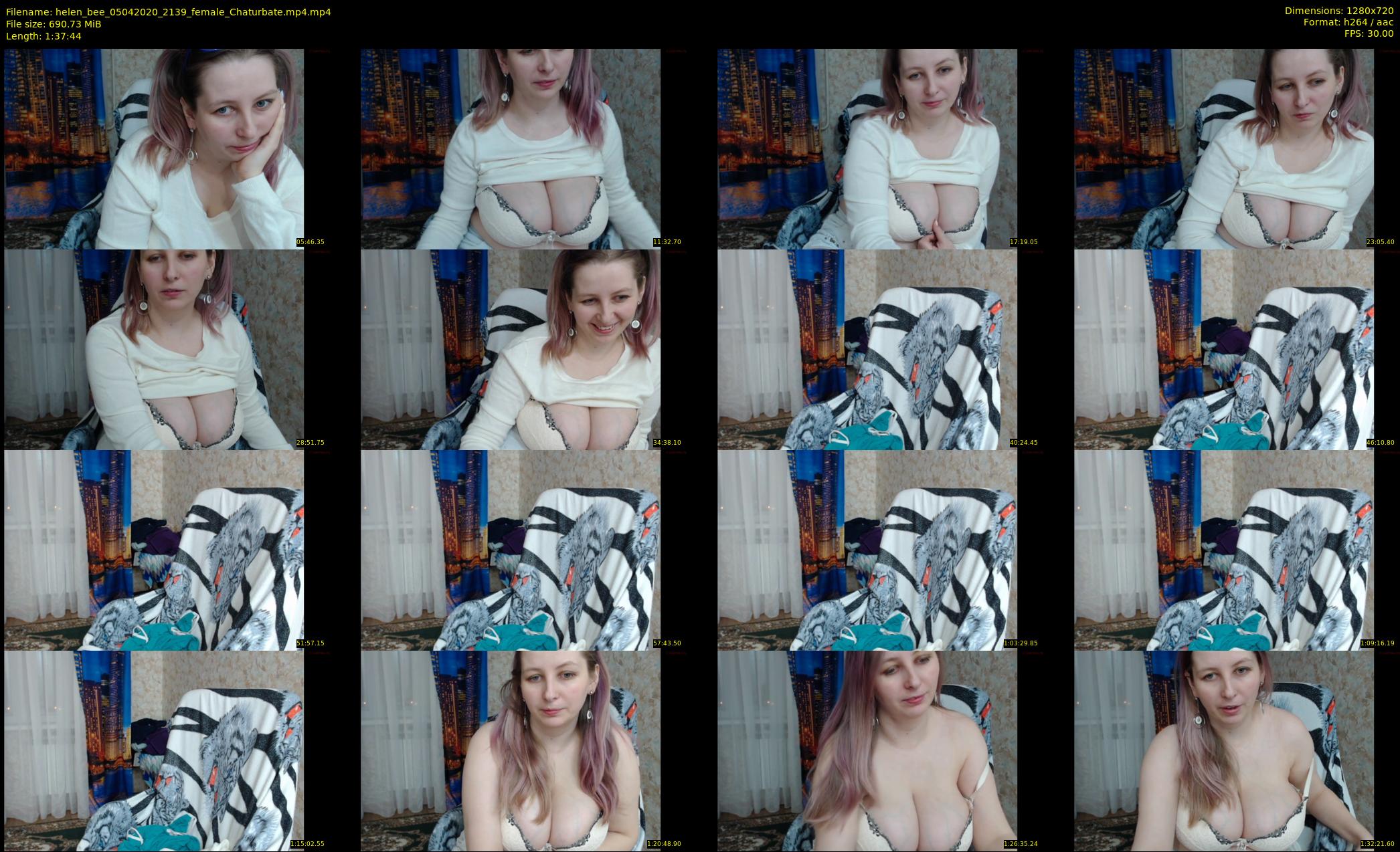 helen_bee — 98 minute Chaturbate female cam show recording, 720p, Apr 5, 2020