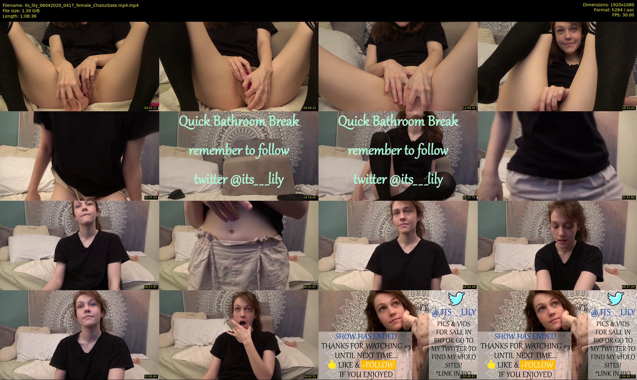 its_lily — 69 minute Chaturbate female cam show recording, 1080p, Apr 6, 2020