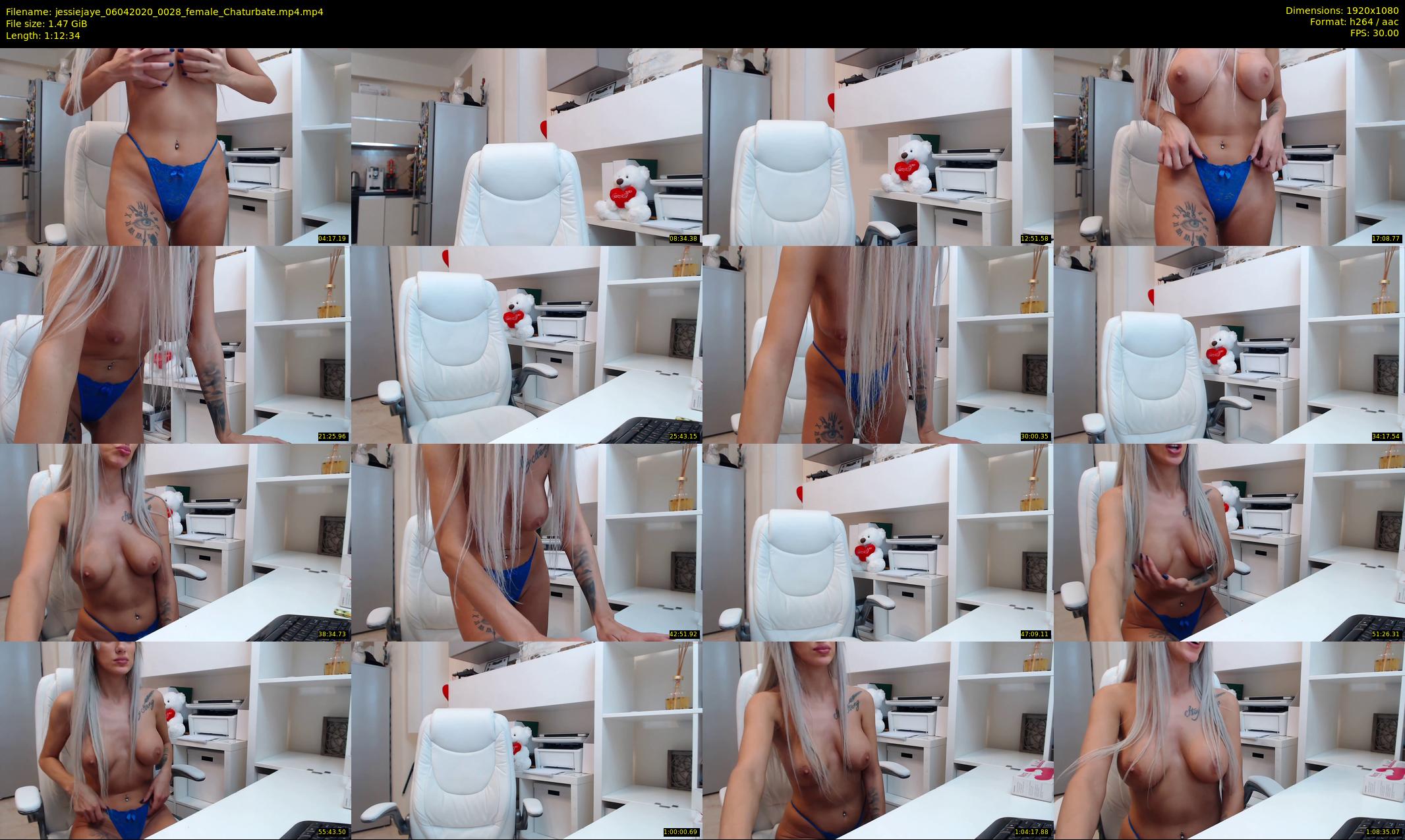 jessiejaye — 73 minute Chaturbate female cam show recording, 1080p, Apr 6, 2020
