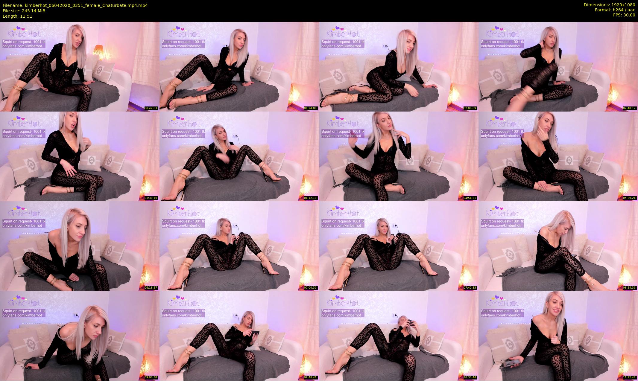 kimberhot — 12 minute Chaturbate female cam show recording, 1080p, Apr 6, 2020