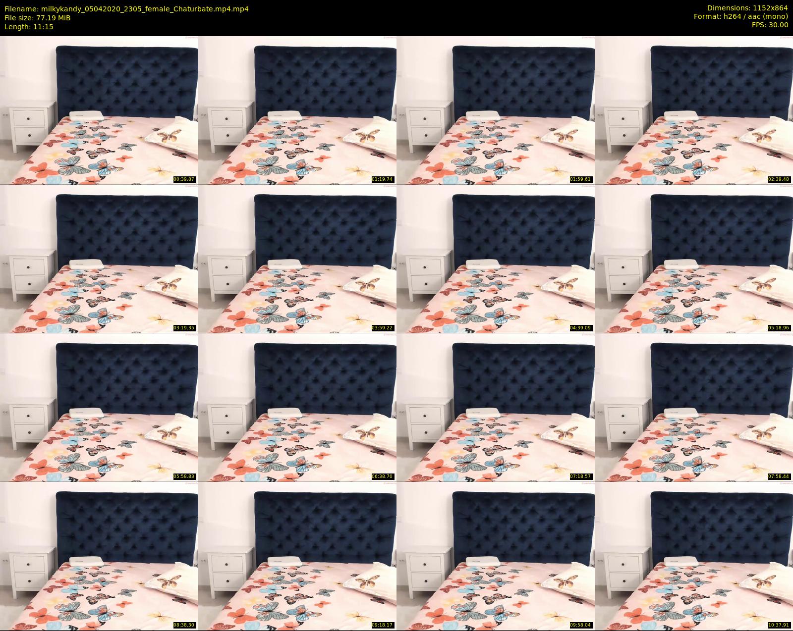 milkykandy — 12 minute Chaturbate female cam show recording, 720p, Apr 5, 2020