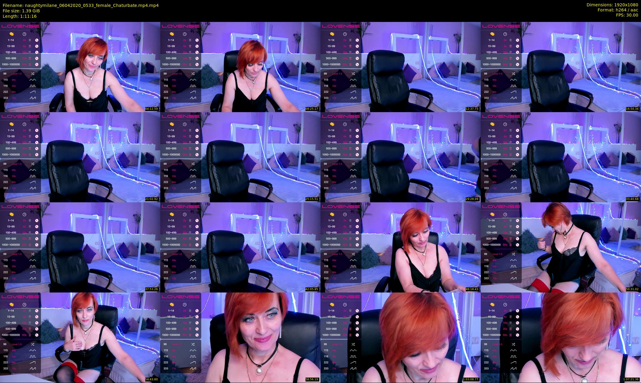 naughtymilane — 72 minute Chaturbate female cam show recording, 1080p, Apr 6, 2020