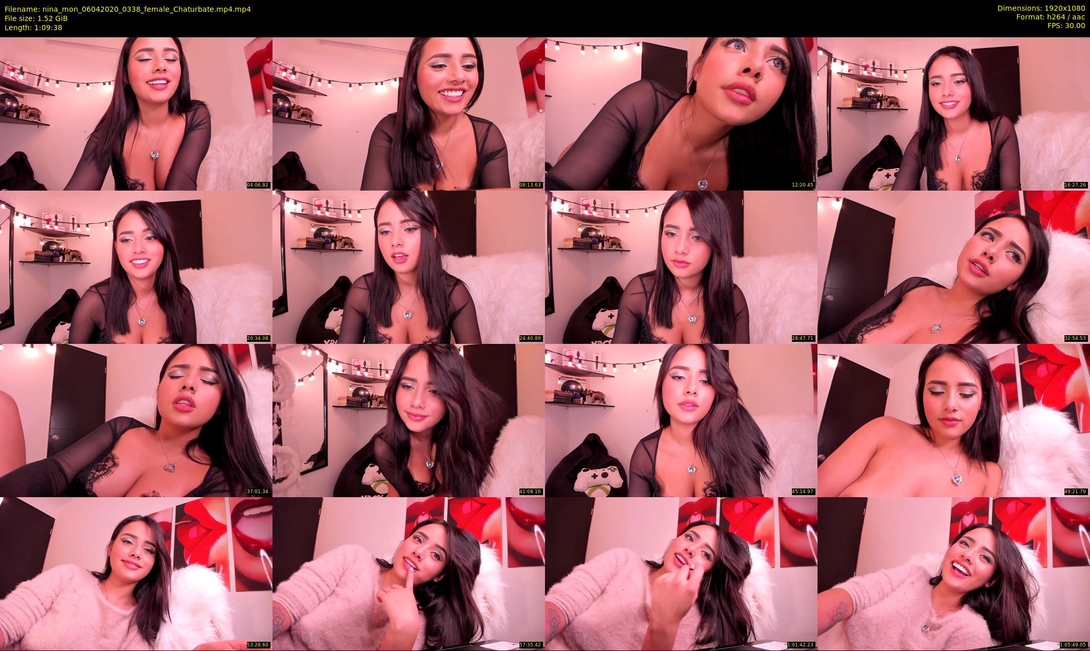 nina_mon — 70 minute Chaturbate female cam show recording, 1080p, Apr 6, 2020