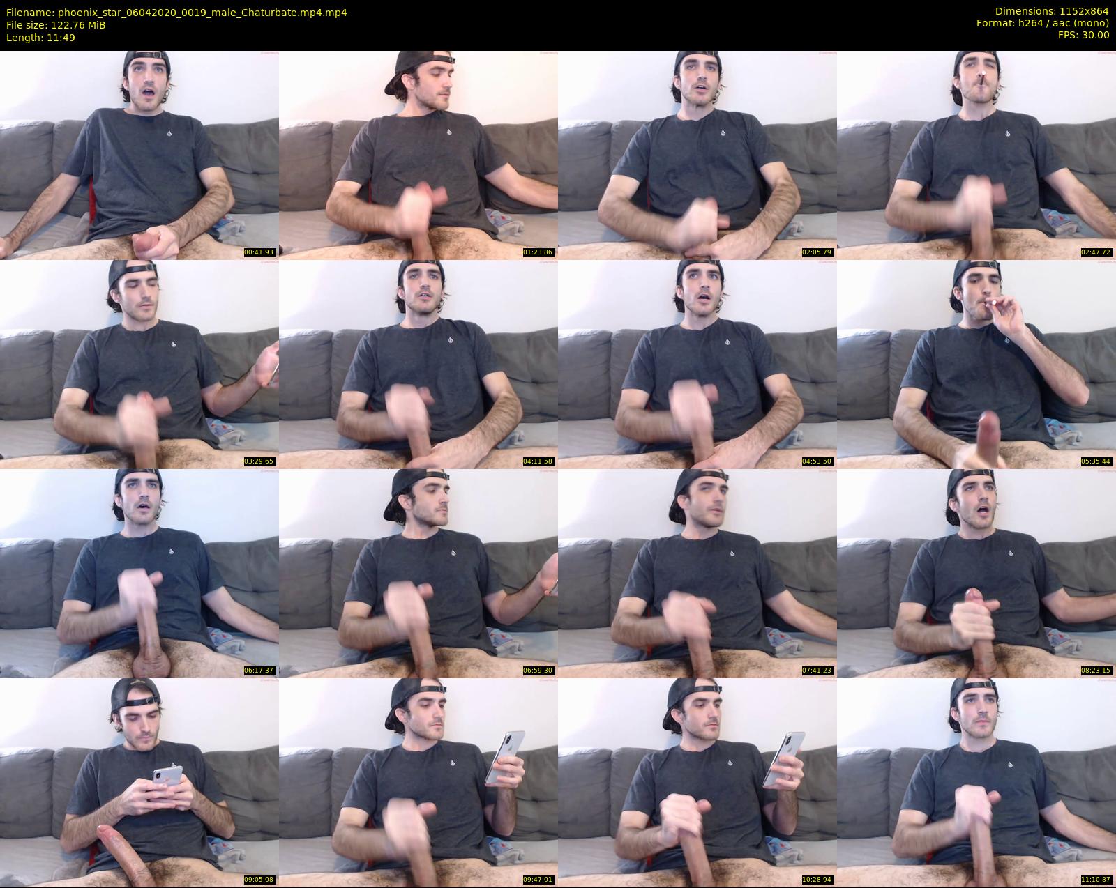 phoenix_star — 12 minute Chaturbate male cam show recording, 720p, Apr 6, 2020