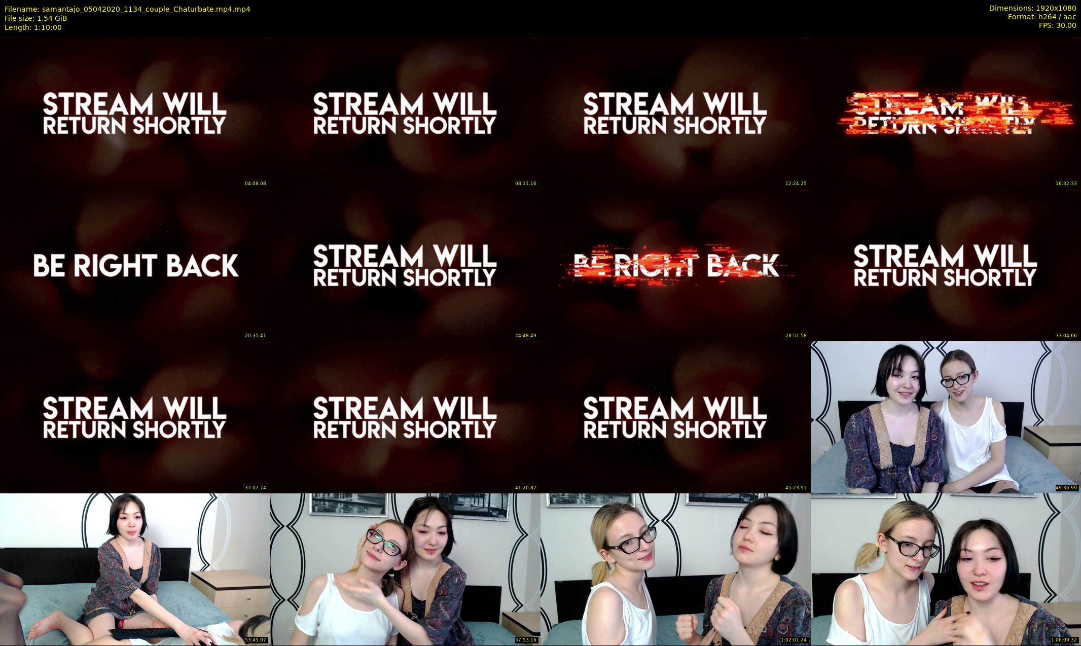 samantajo — 70 minute Chaturbate female cam show recording, 1080p, Apr 5, 2020