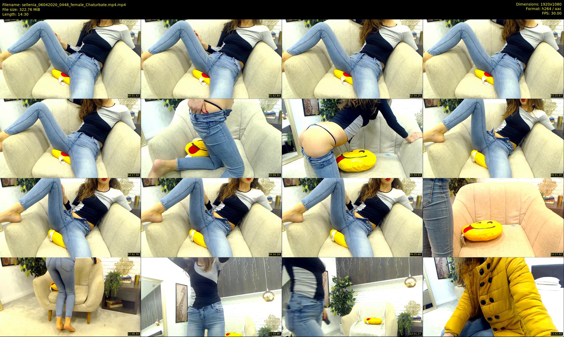 sellenia — 15 minute Chaturbate female cam show recording, 1080p, Apr 6, 2020