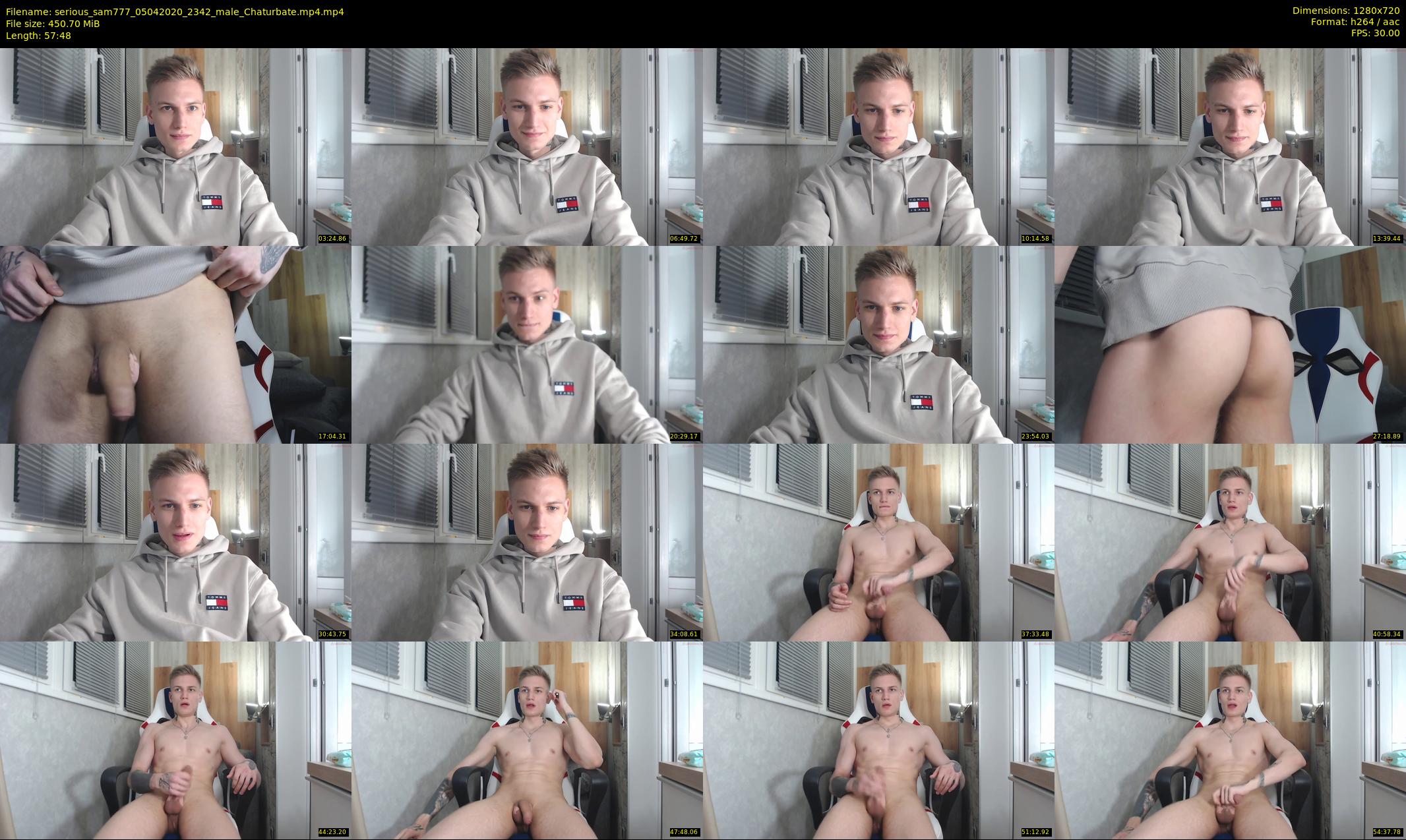 serious_sam777 — 58 minute Chaturbate male cam show recording, 720p, Apr 5, 2020