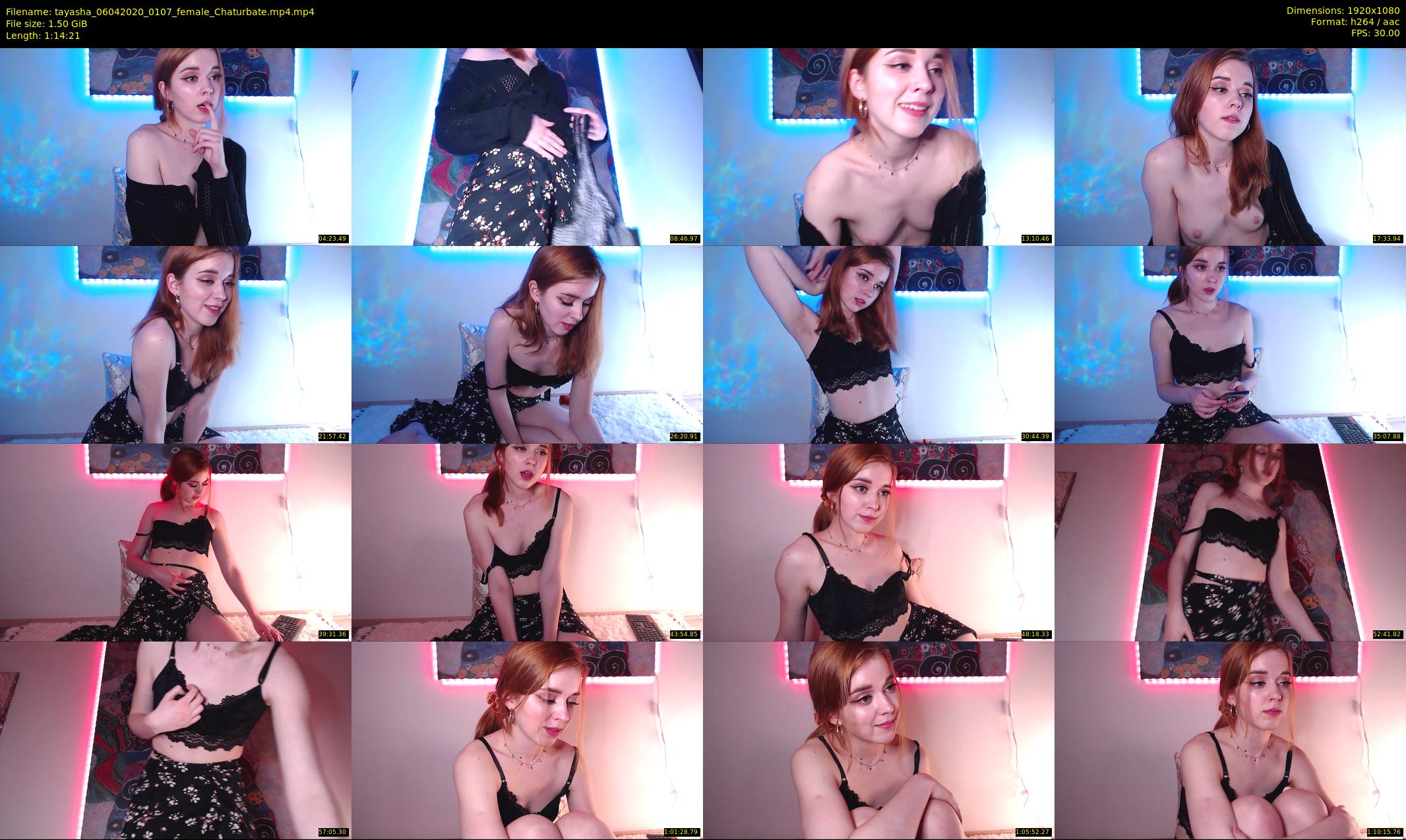 tayasha — 75 minute Chaturbate female cam show recording, 1080p, Apr 6, 2020