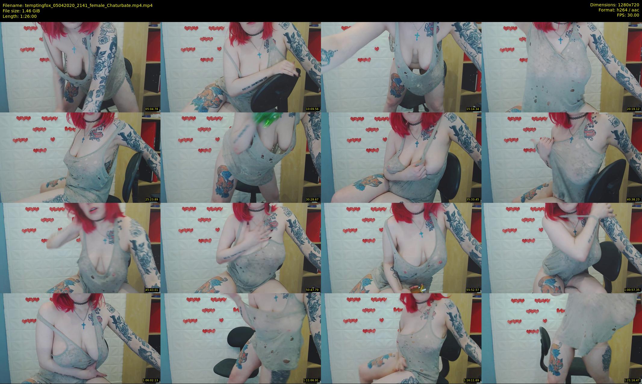 temptingfox — 86 minute Chaturbate female cam show recording, 720p, Apr 5, 2020