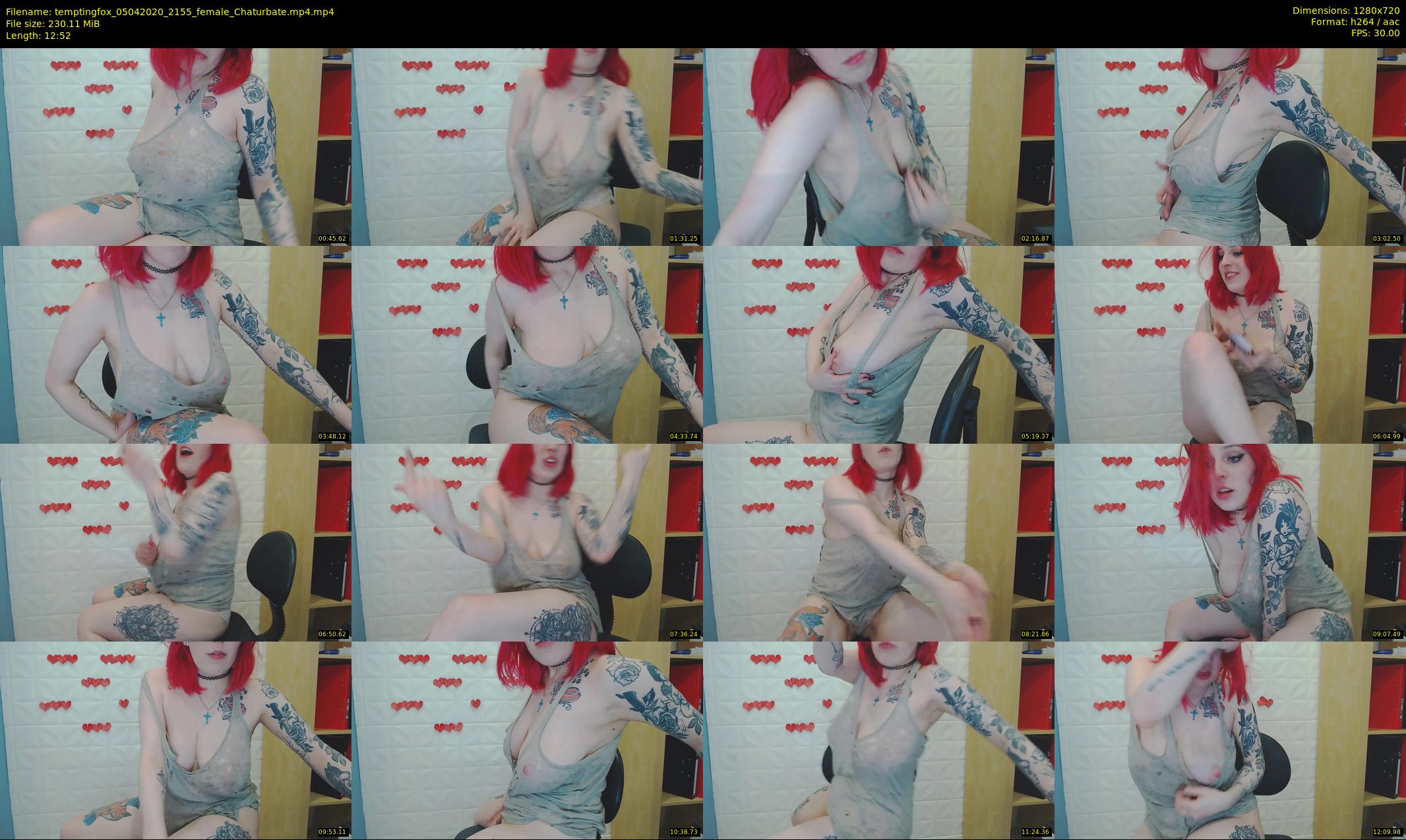 temptingfox — 13 minute Chaturbate female cam show recording, 720p, Apr 5, 2020