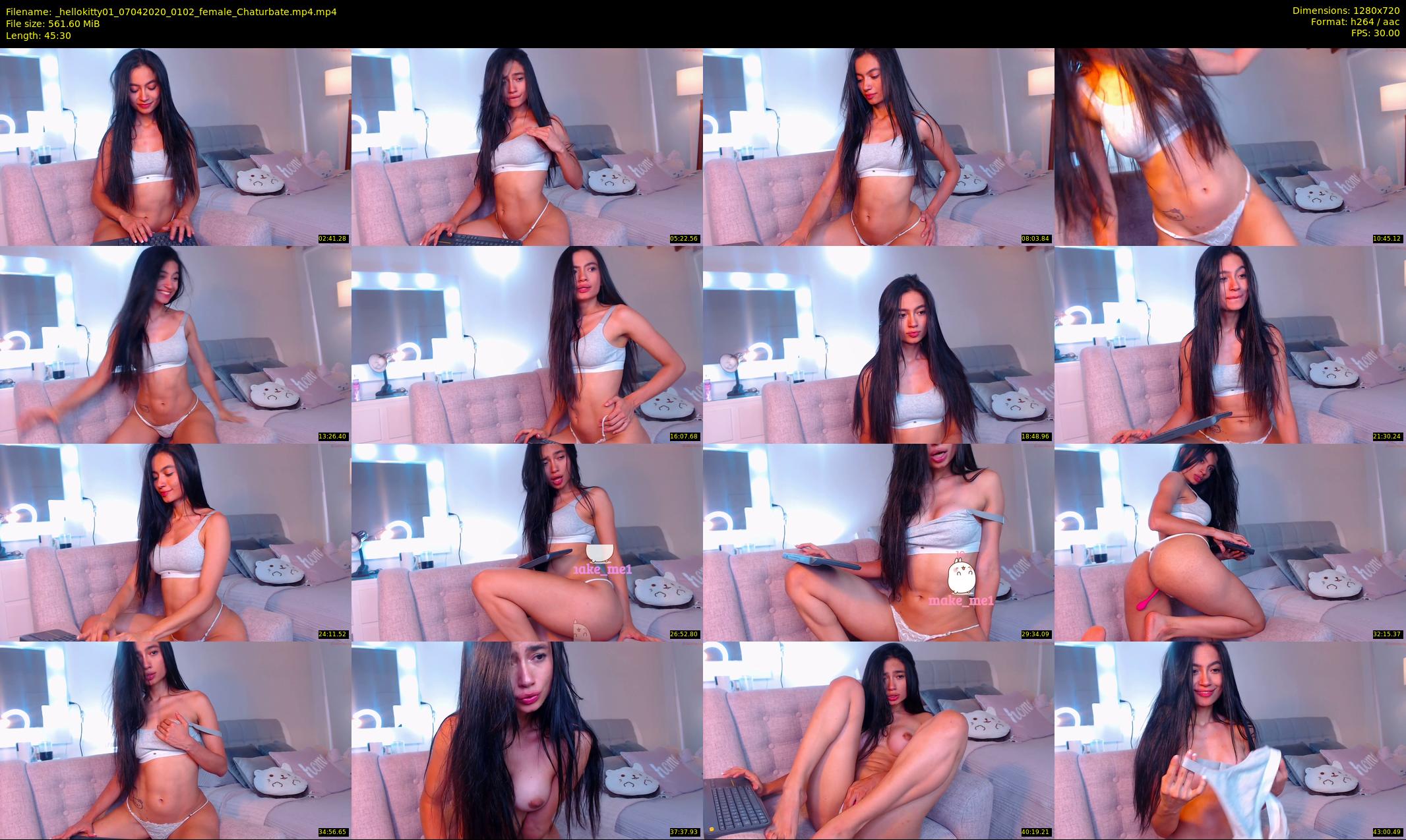 _hellokitty01 — 46 minute Chaturbate female cam show recording, 720p, Apr 7, 2020