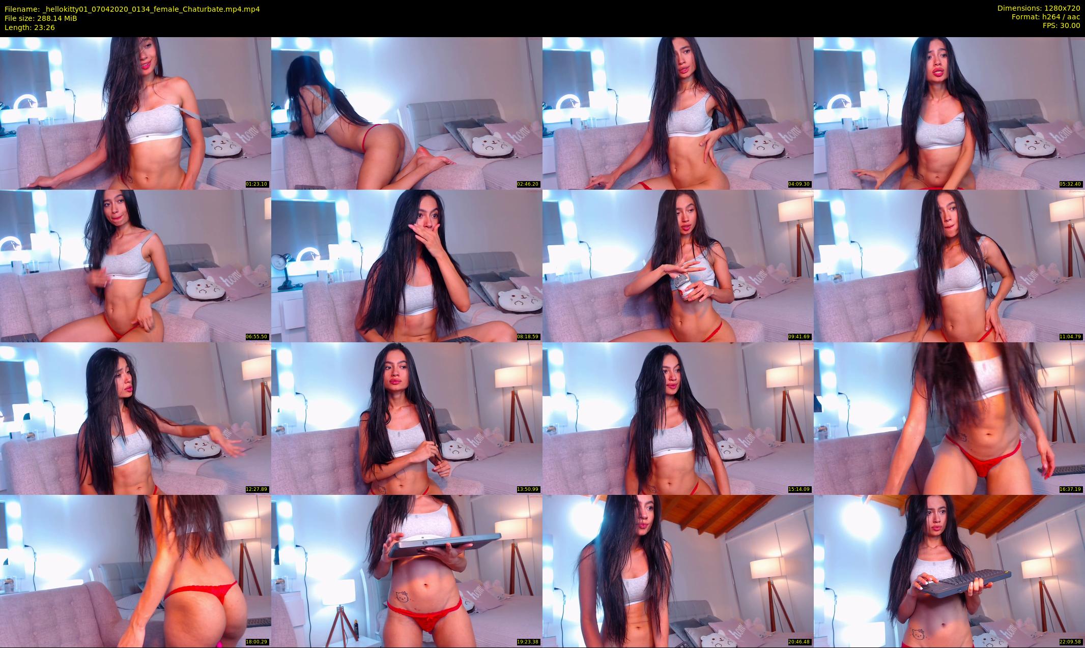 _hellokitty01 — 24 minute Chaturbate female cam show recording, 720p, Apr 7, 2020