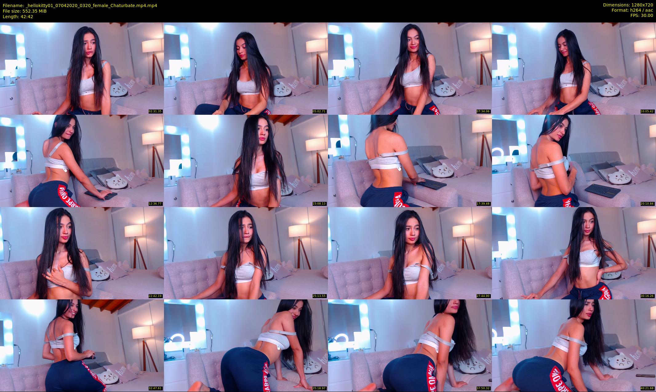 _hellokitty01 — 43 minute Chaturbate female cam show recording, 720p, Apr 7, 2020
