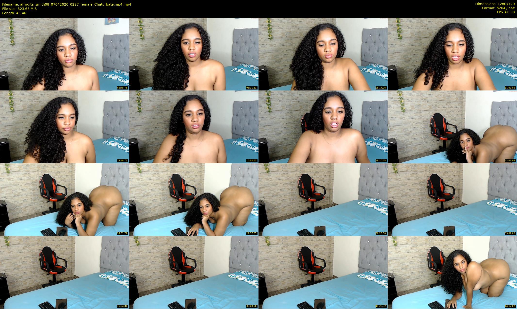 afrodita_smith08 — 47 minute Chaturbate female cam show recording, 720p, Apr 7, 2020