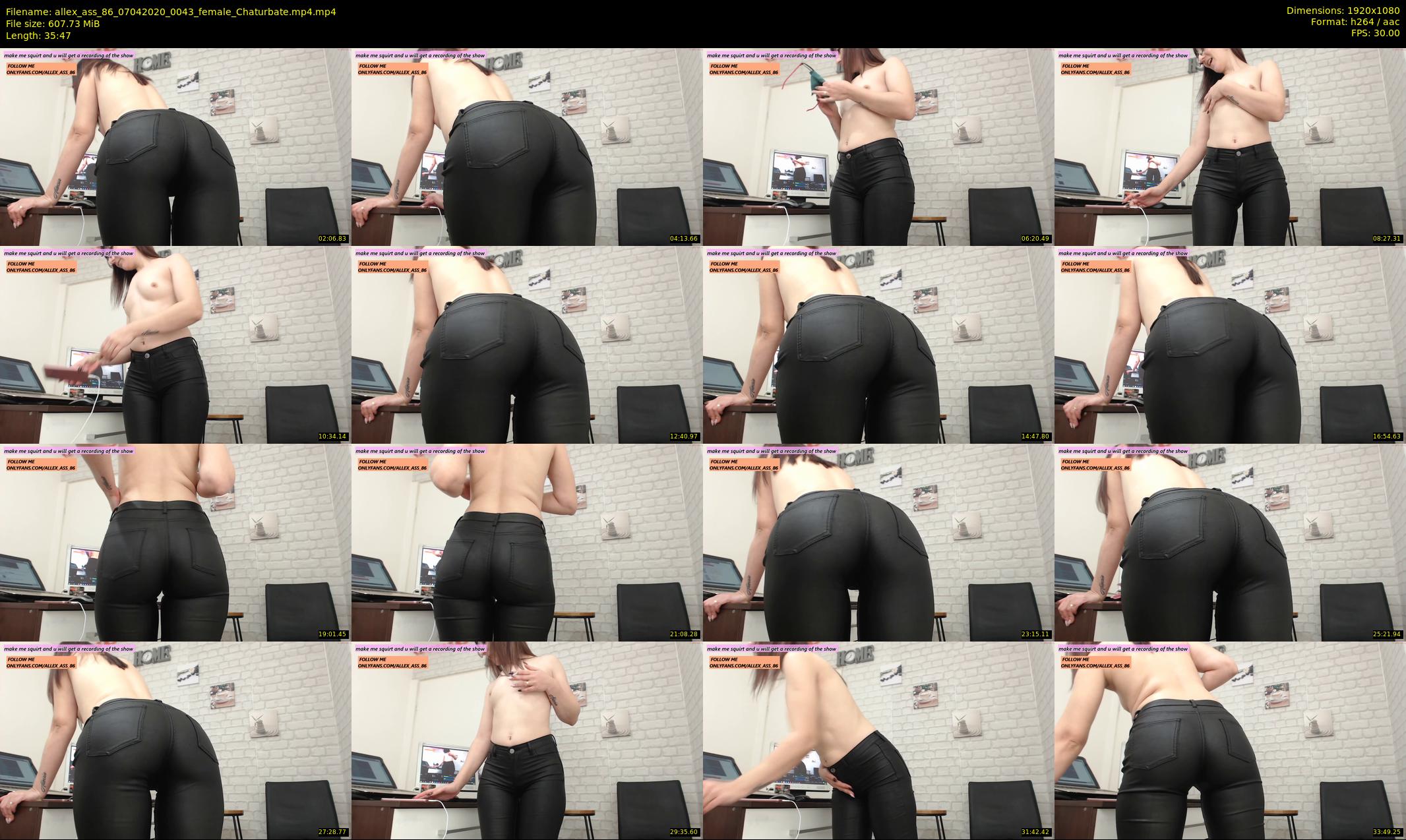 allex_ass_86 — 36 minute Chaturbate female cam show recording, 1080p, Apr 7, 2020
