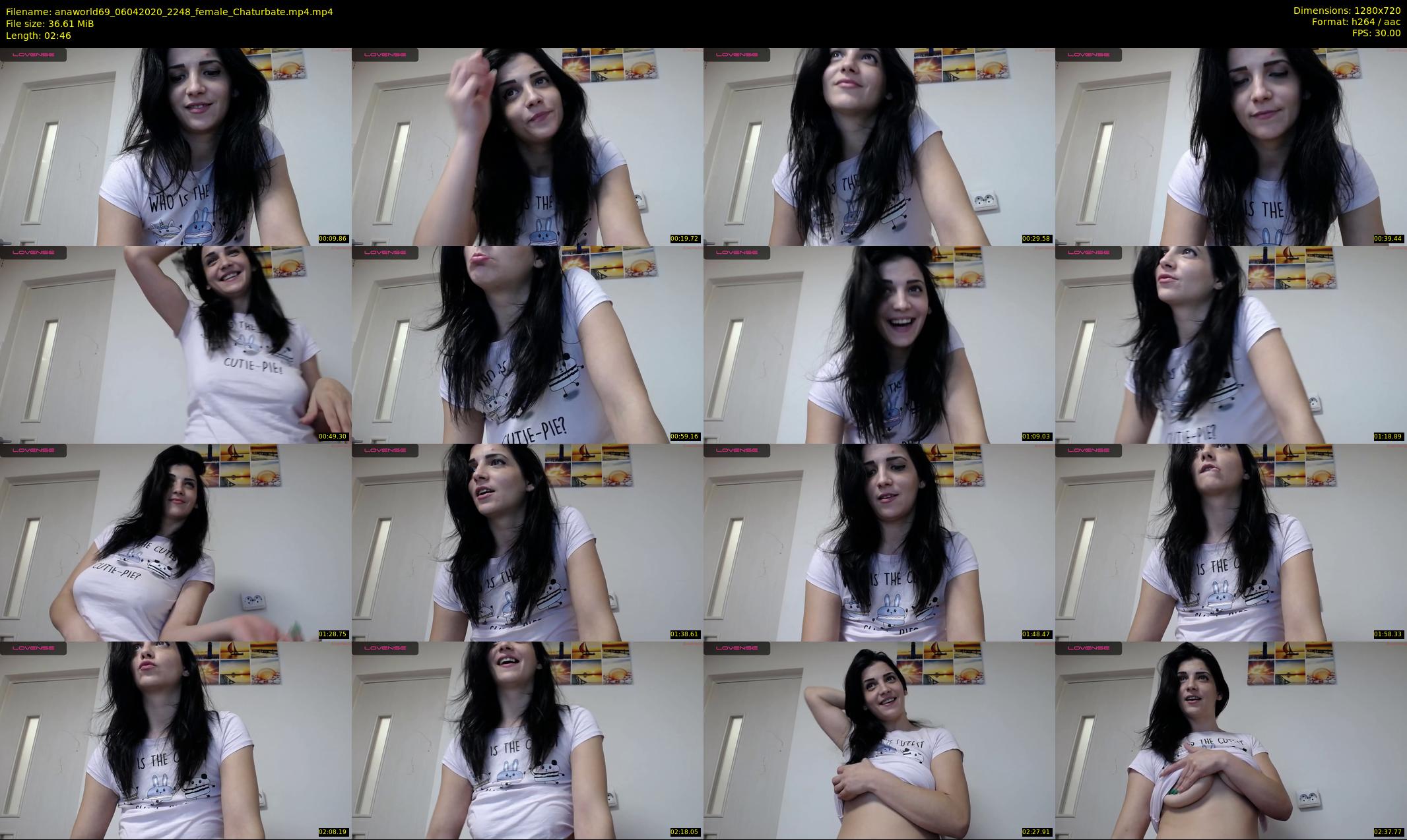 anaworld69 — 3 minute Chaturbate female cam show recording, 720p, Apr 6, 2020