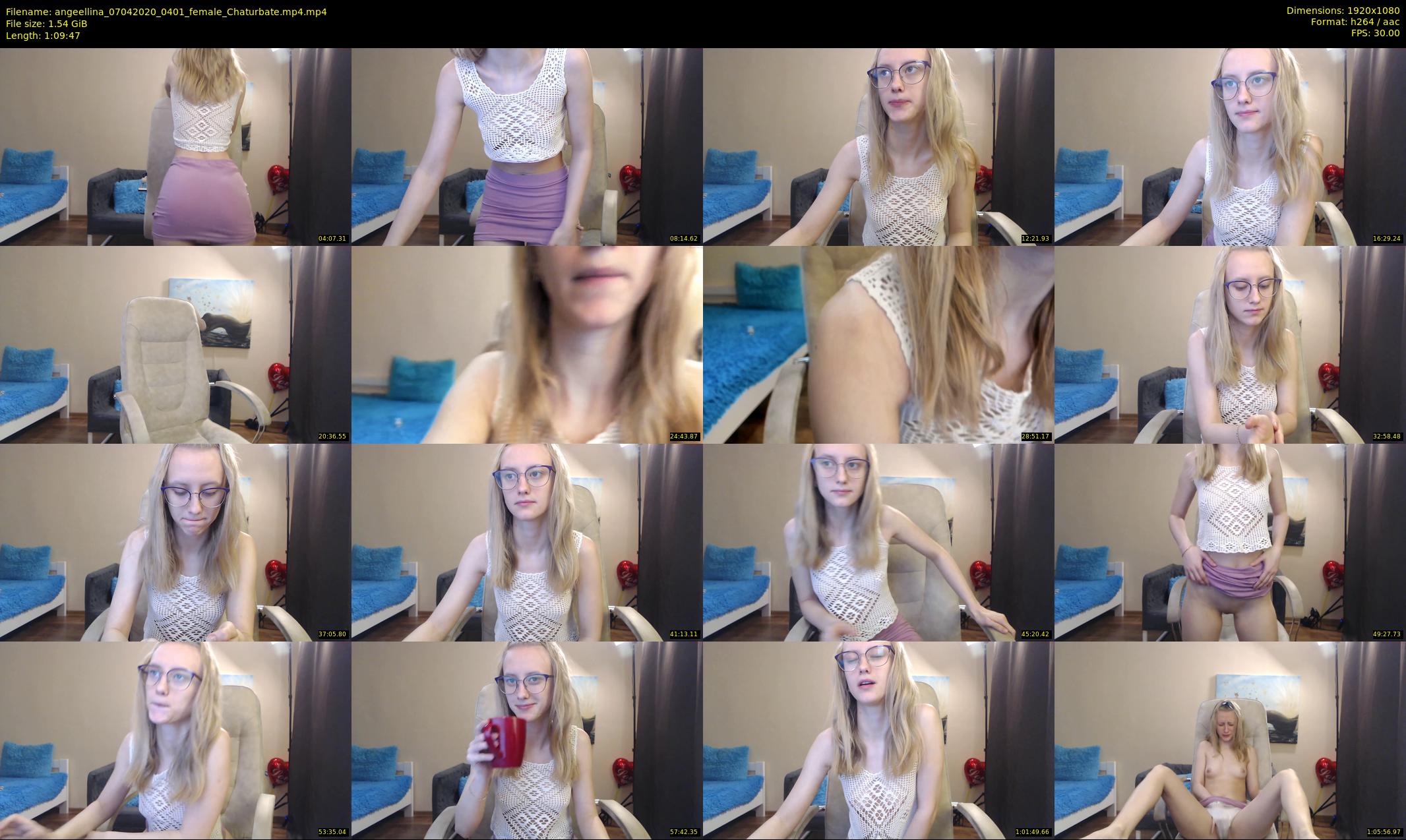 angeellina — 70 minute Chaturbate female cam show recording, 1080p, Apr 7, 2020