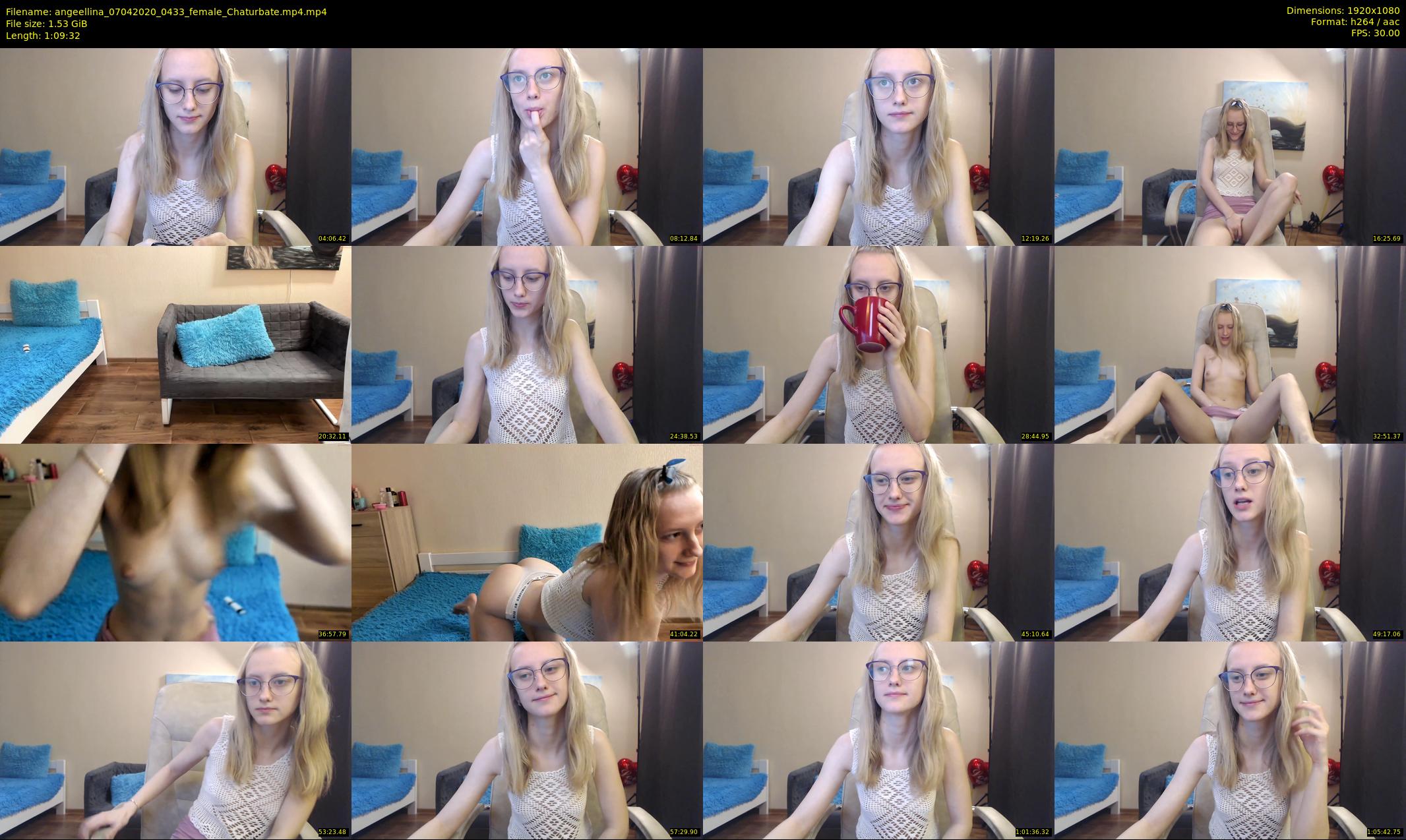 angeellina — 70 minute Chaturbate female cam show recording, 1080p, Apr 7, 2020