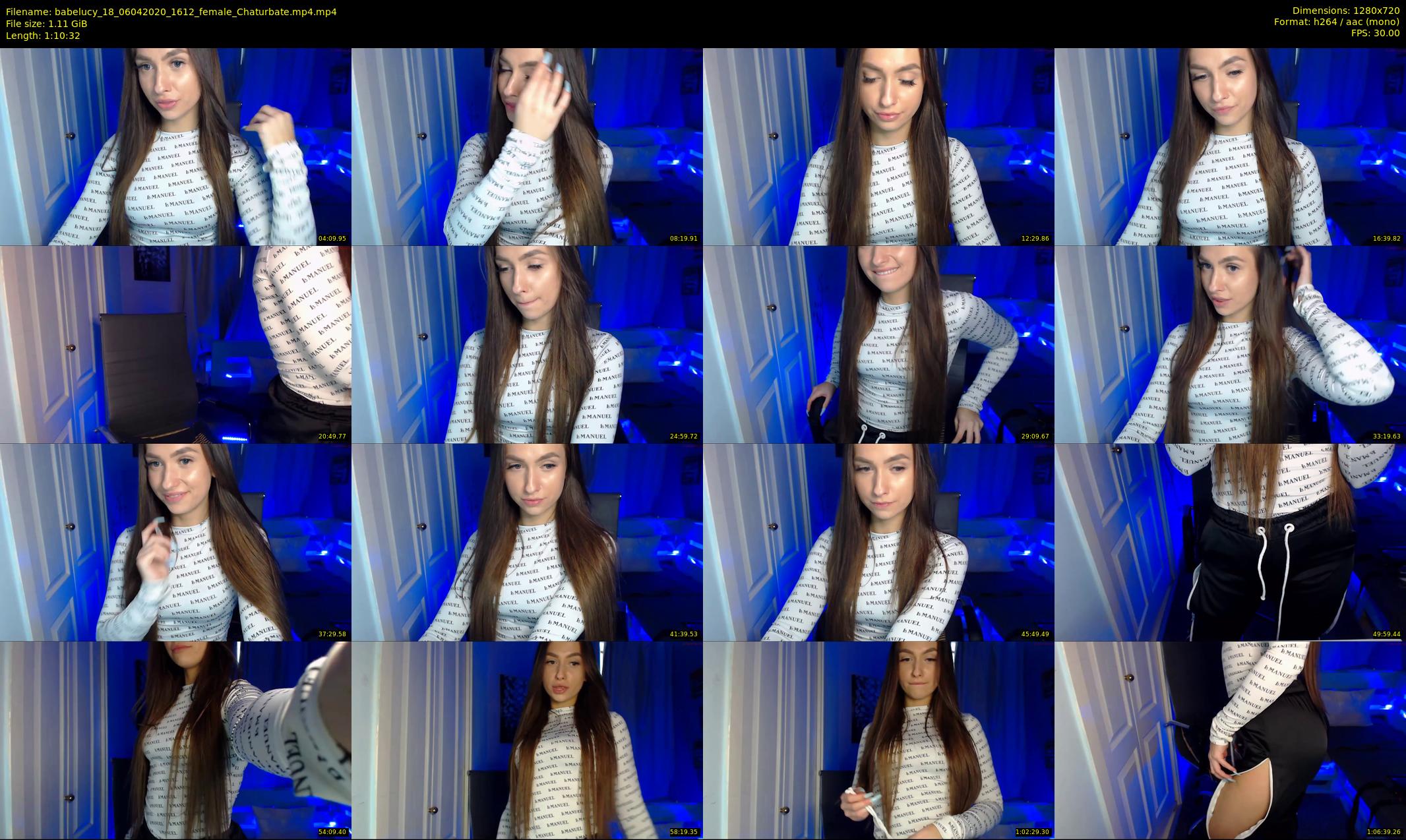 babelucy_18 — 71 minute Chaturbate female cam show recording, 720p, Apr 6, 2020