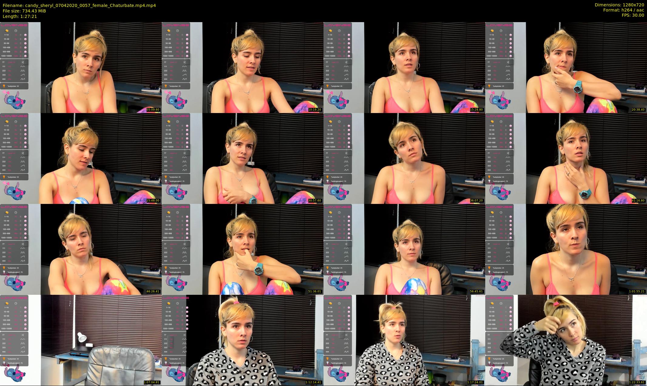 candy_sheryl — 88 minute Chaturbate female cam show recording, 720p, Apr 7, 2020