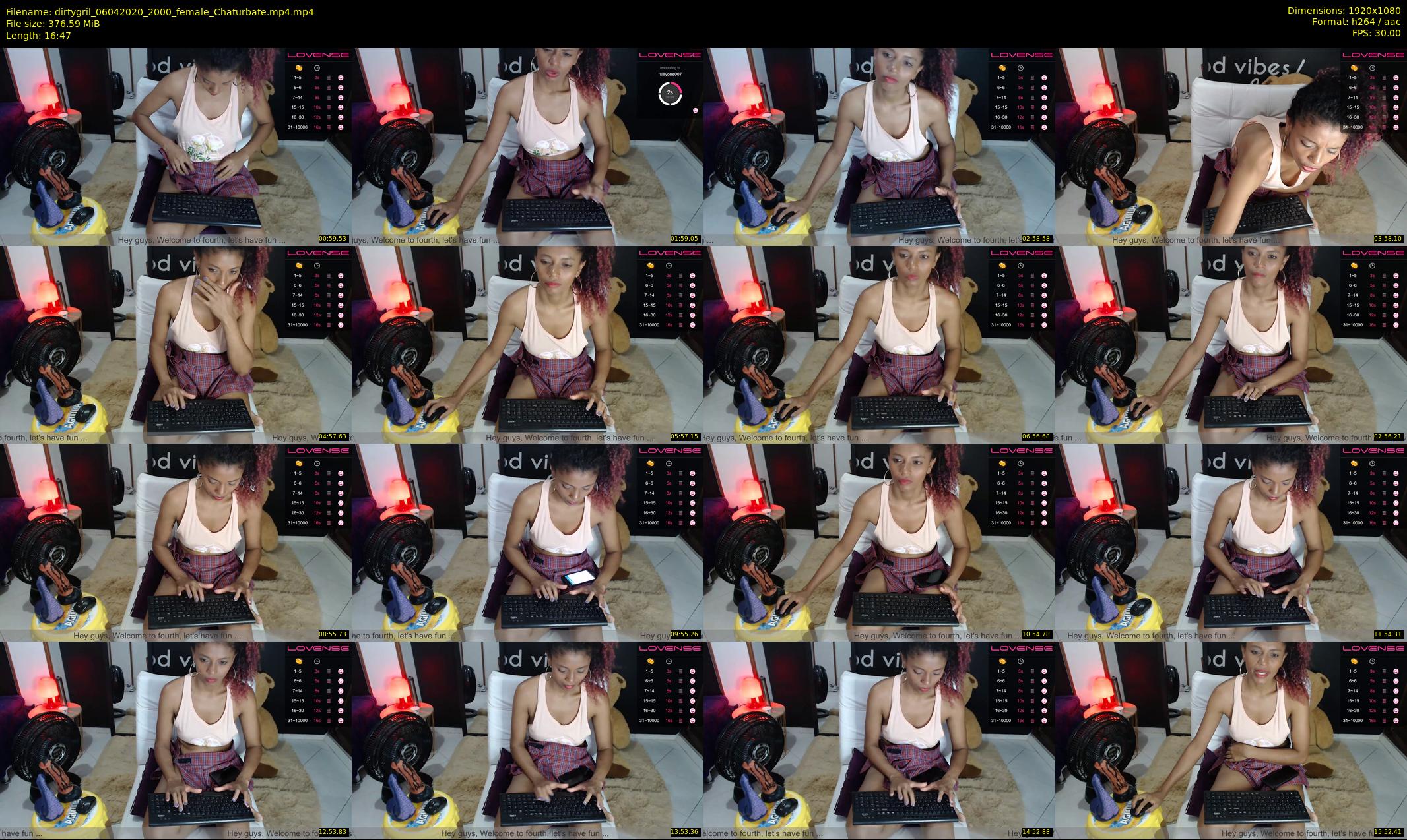 dirtygril — 17 minute Chaturbate female cam show recording, 1080p, Apr 6, 2020