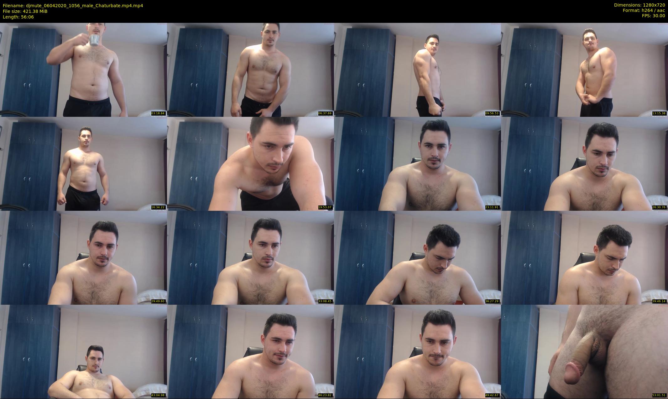 djmute — 57 minute Chaturbate male cam show recording, 720p, Apr 6, 2020