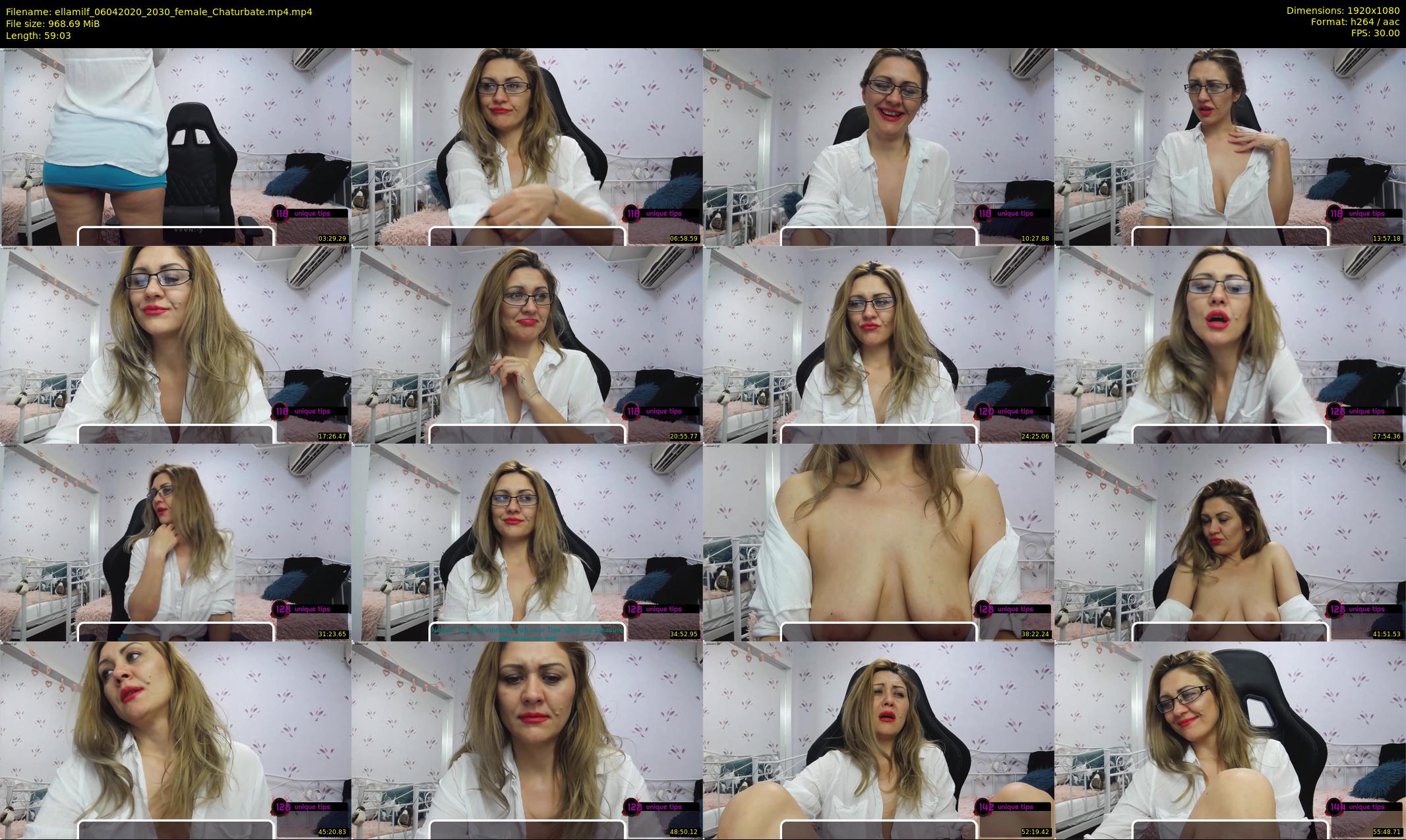 ellamilf — 60 minute Chaturbate female cam show recording, 1080p, Apr 6, 2020