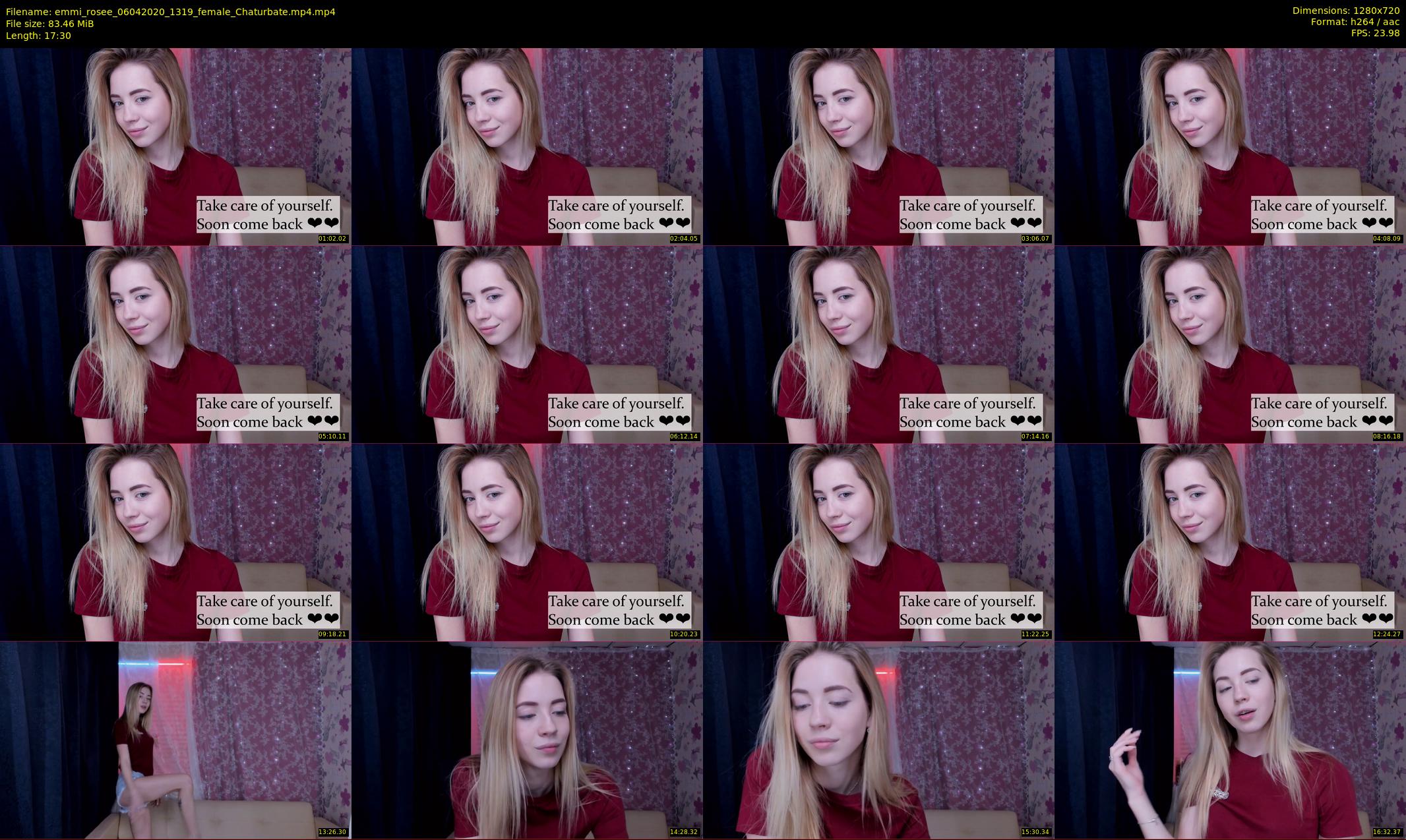 emmi_rosee — 18 minute Chaturbate female cam show recording, 720p, Apr 6, 2020