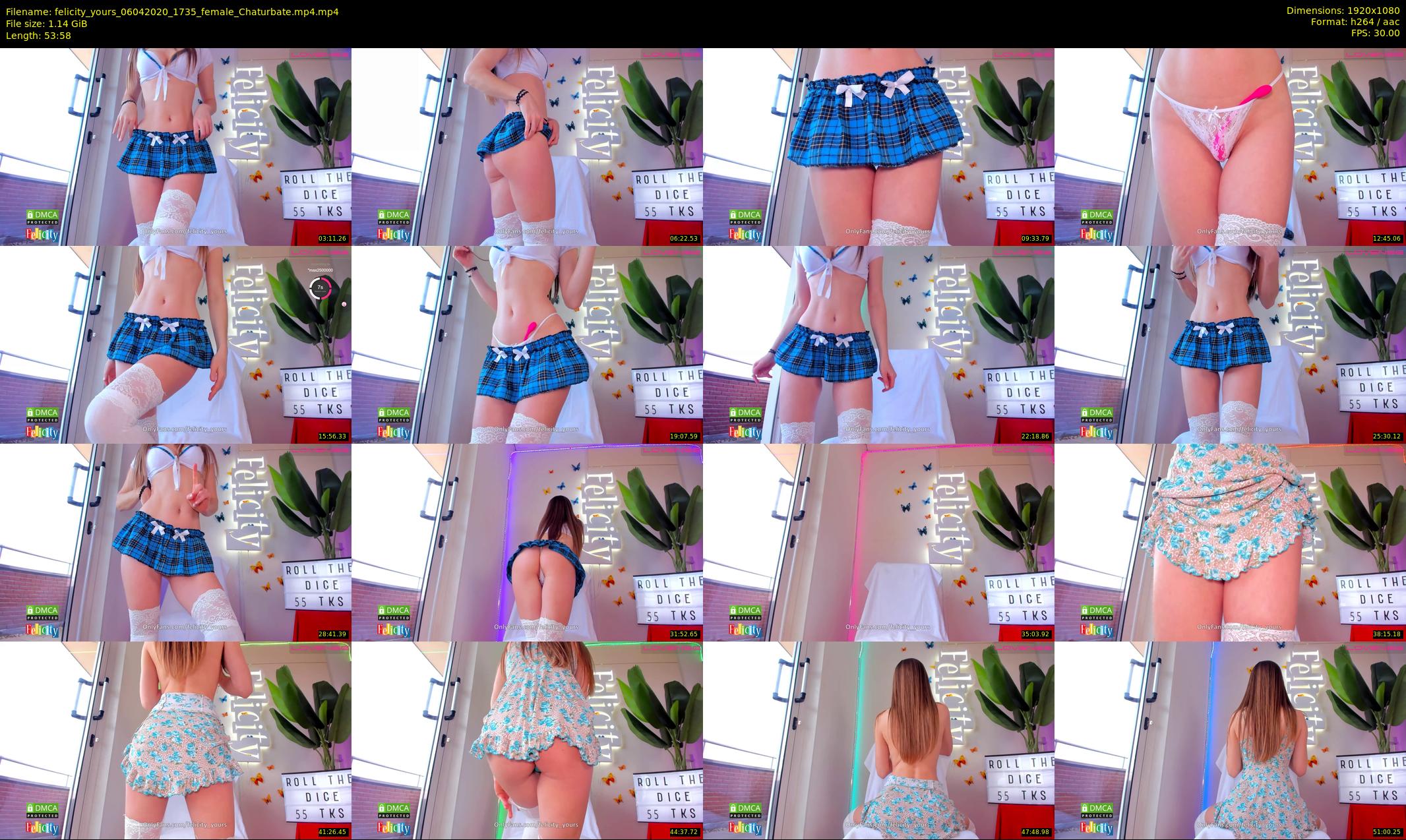 felicity_yours — 54 minute Chaturbate female cam show recording, 1080p, Apr 6, 2020