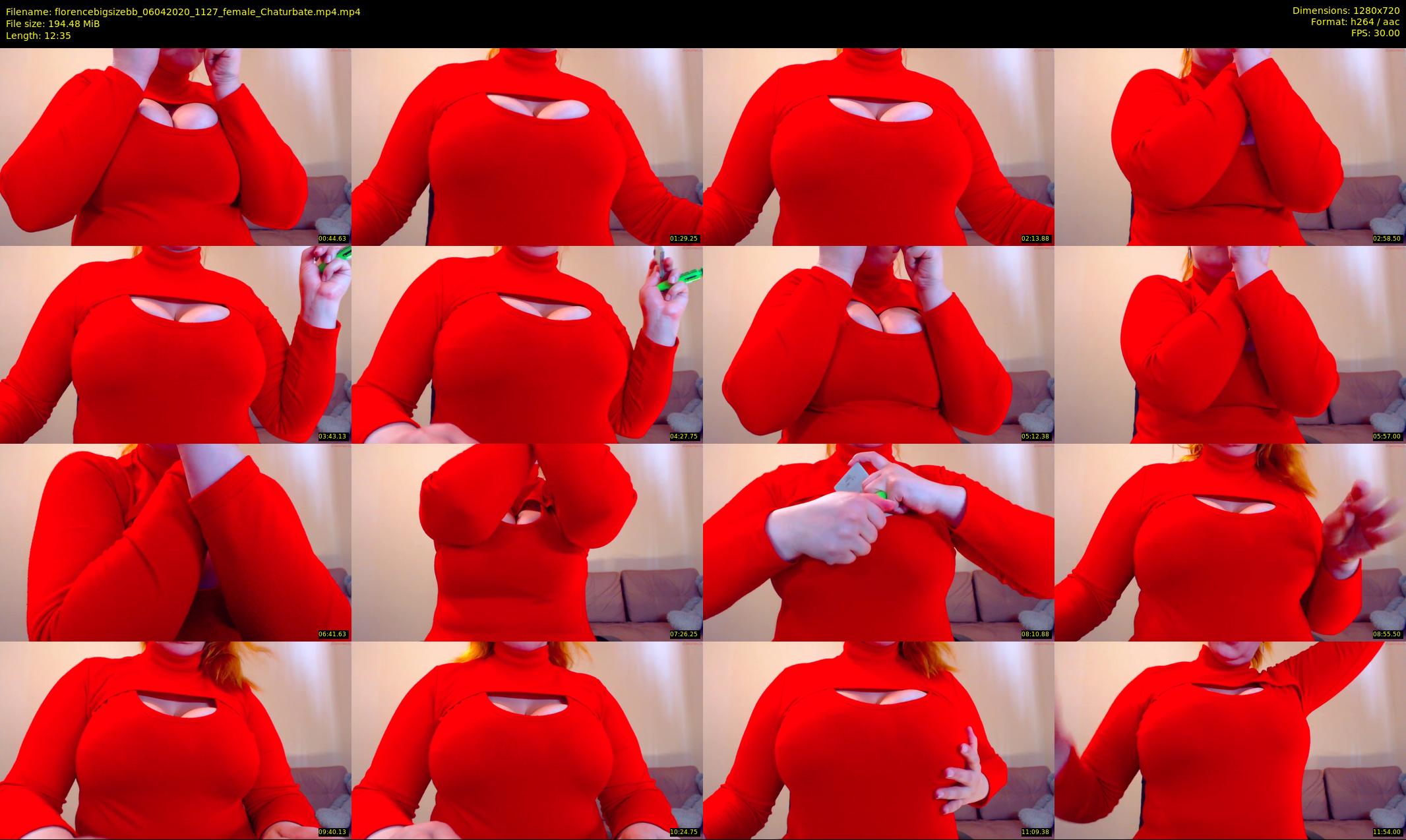 florencebigsizebb — 13 minute Chaturbate female cam show recording, 720p, Apr 6, 2020