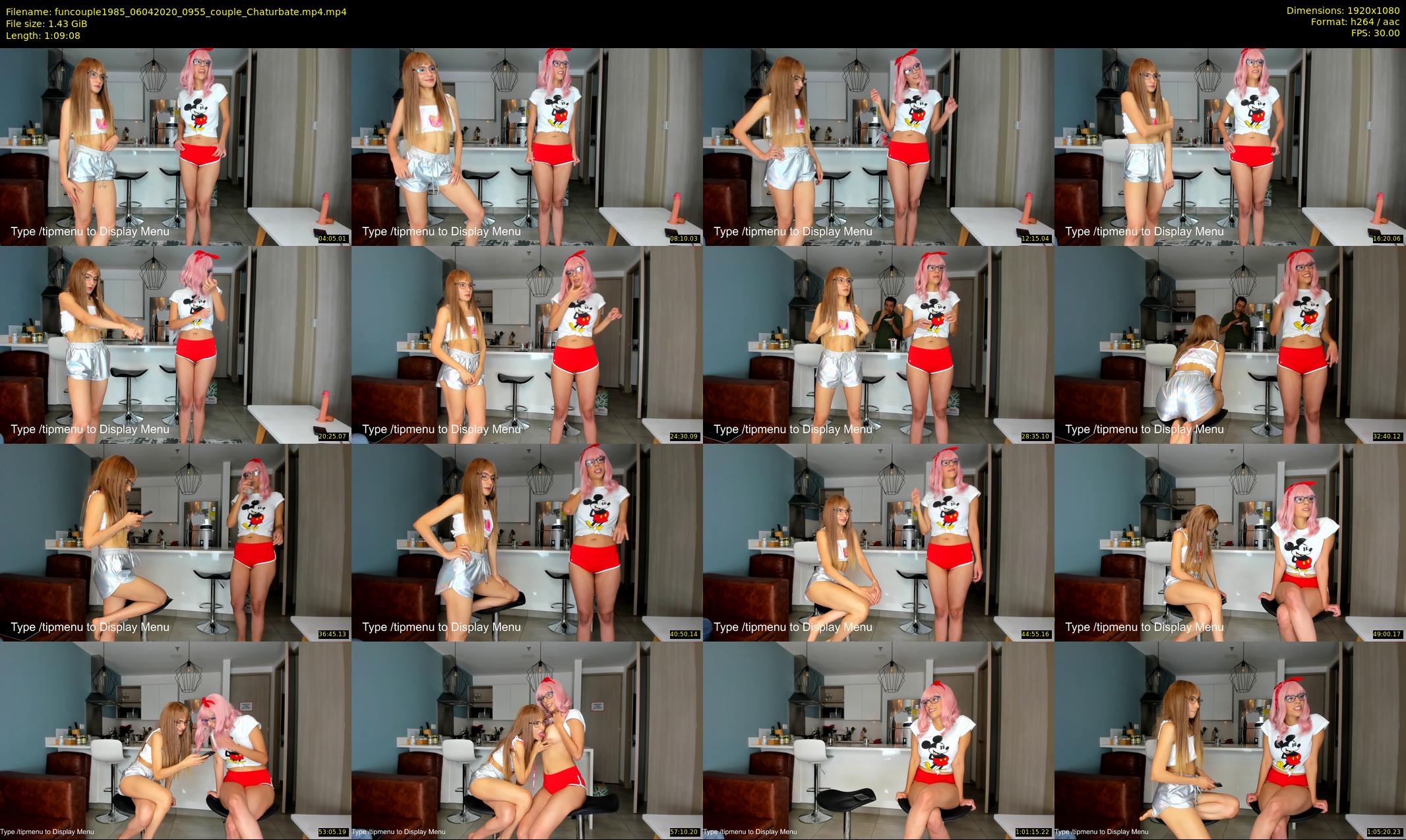 funcouple1985 — 70 minute Chaturbate couple cam show recording, 1080p, Apr 6, 2020
