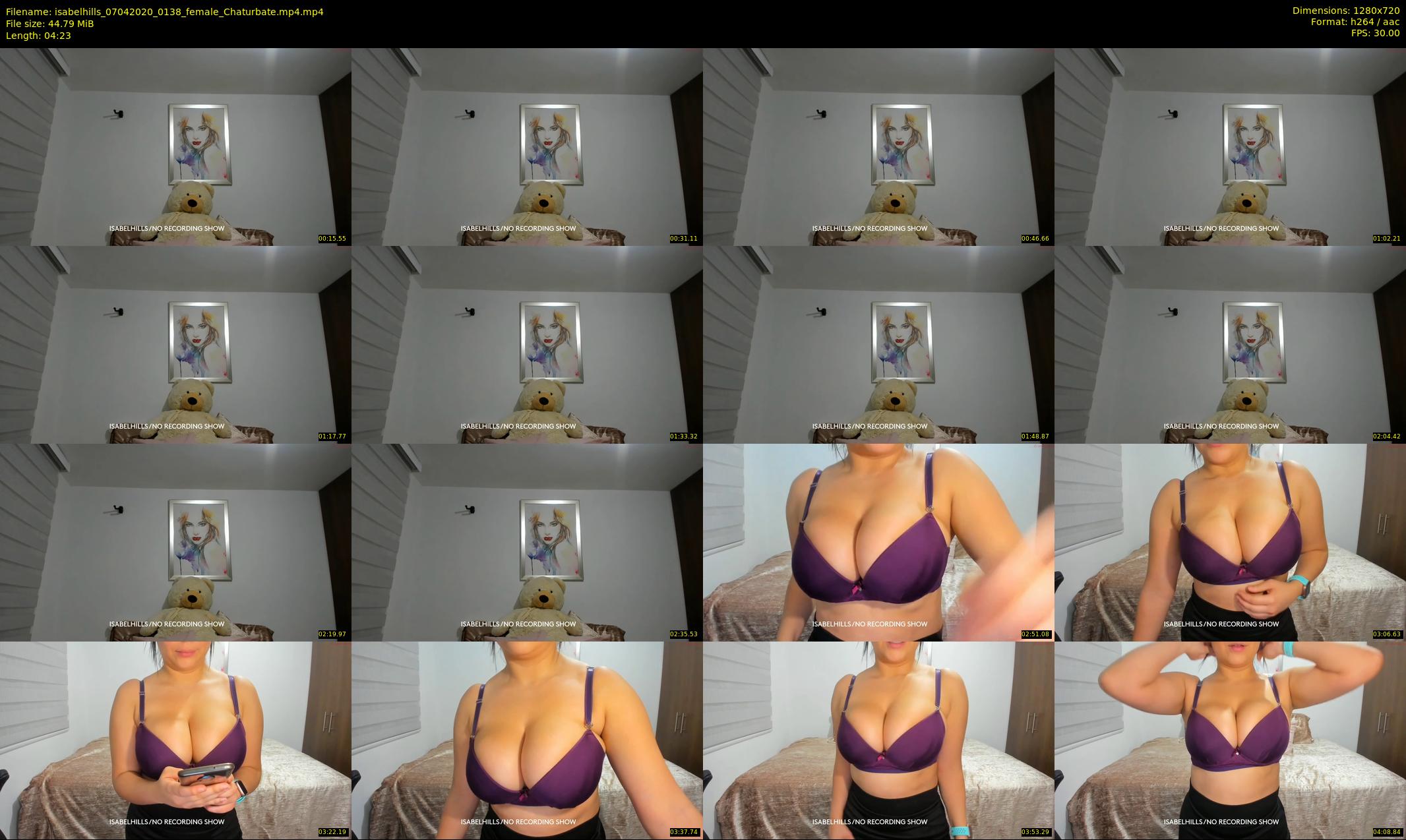 isabelhills — 5 minute Chaturbate female cam show recording, 720p, Apr 7, 2020