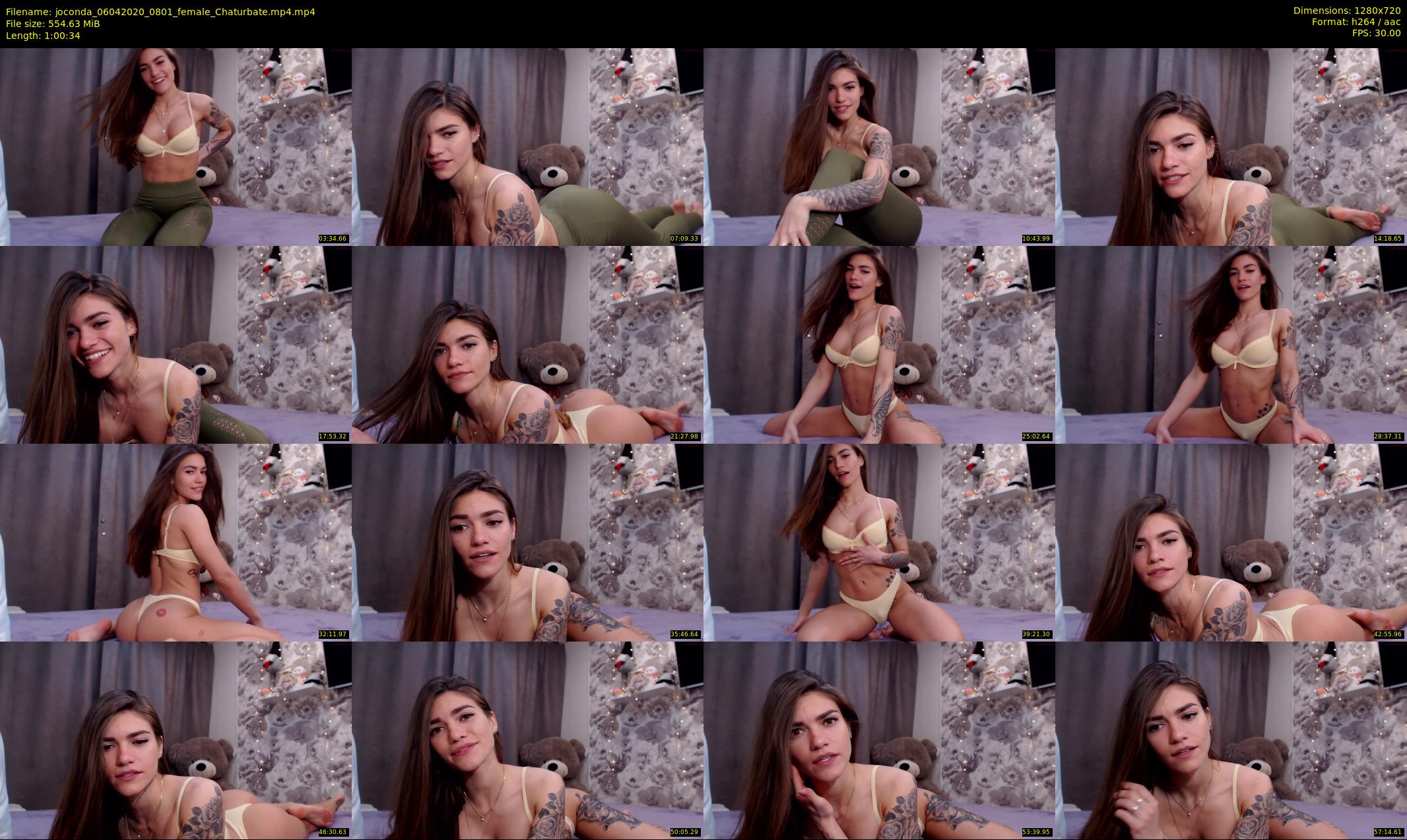 joconda — 61 minute Chaturbate female cam show recording, 720p, Apr 6, 2020