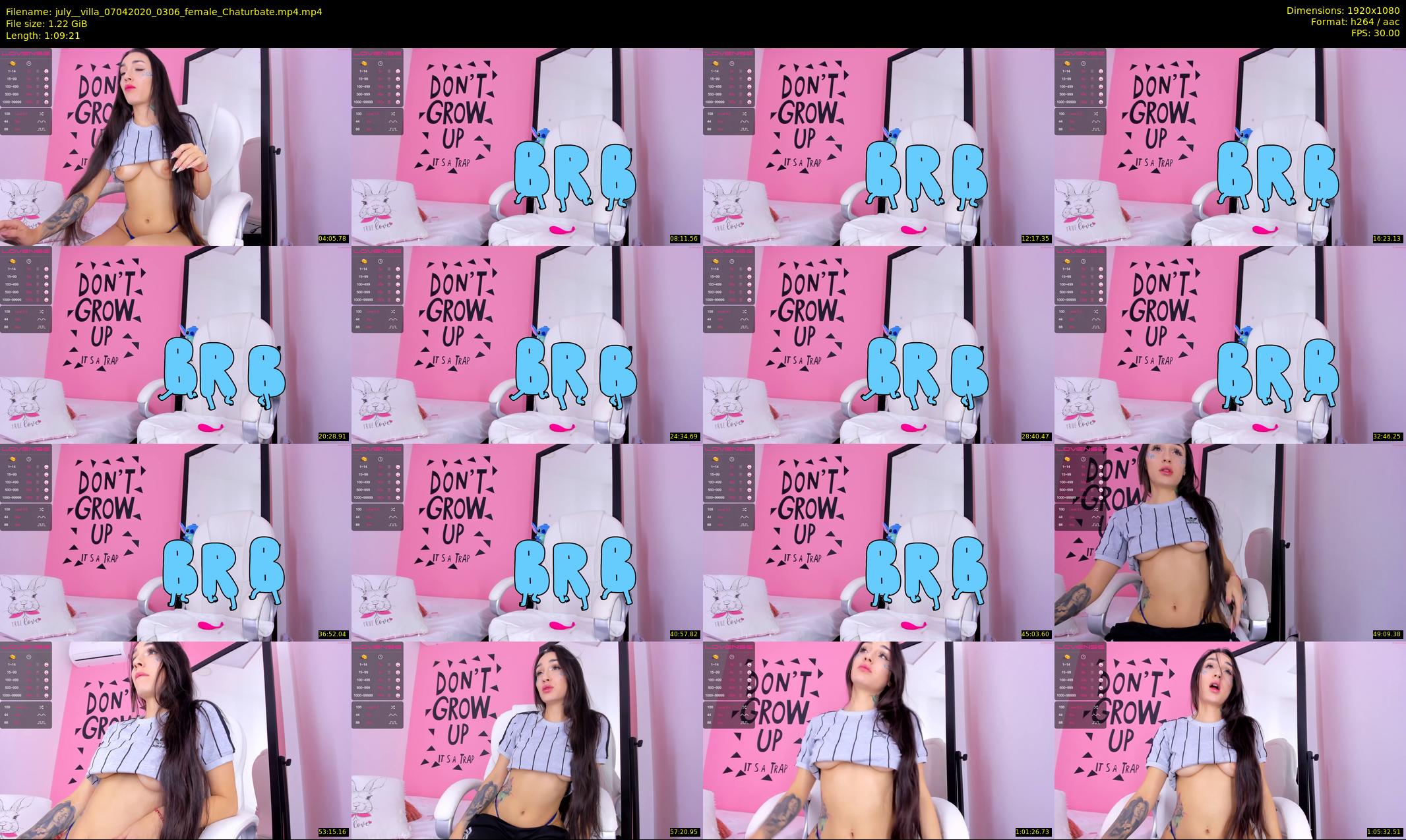 july__villa — 70 minute Chaturbate female cam show recording, 1080p, Apr 7, 2020