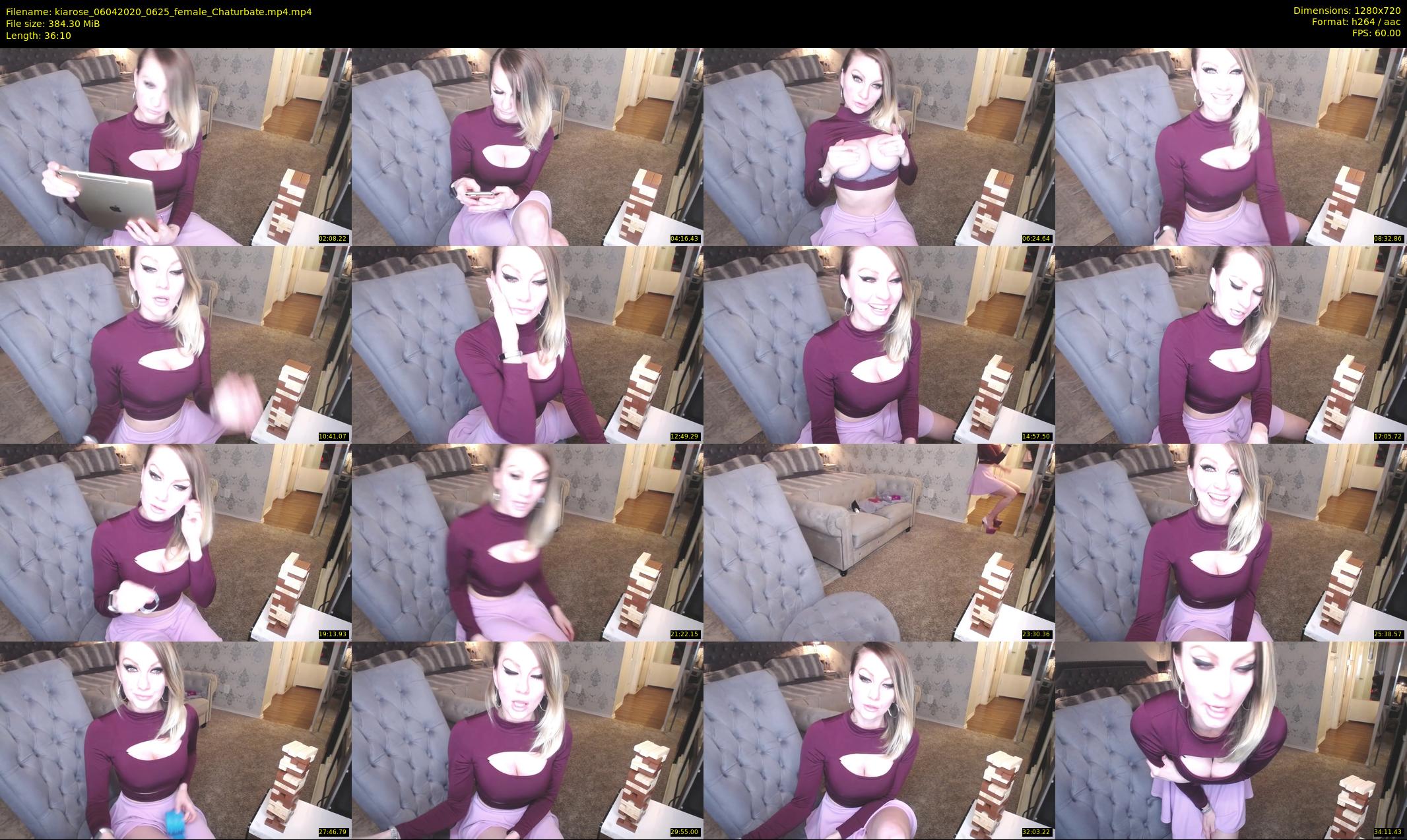 kiarose — 37 minute Chaturbate female cam show recording, 720p, Apr 6, 2020