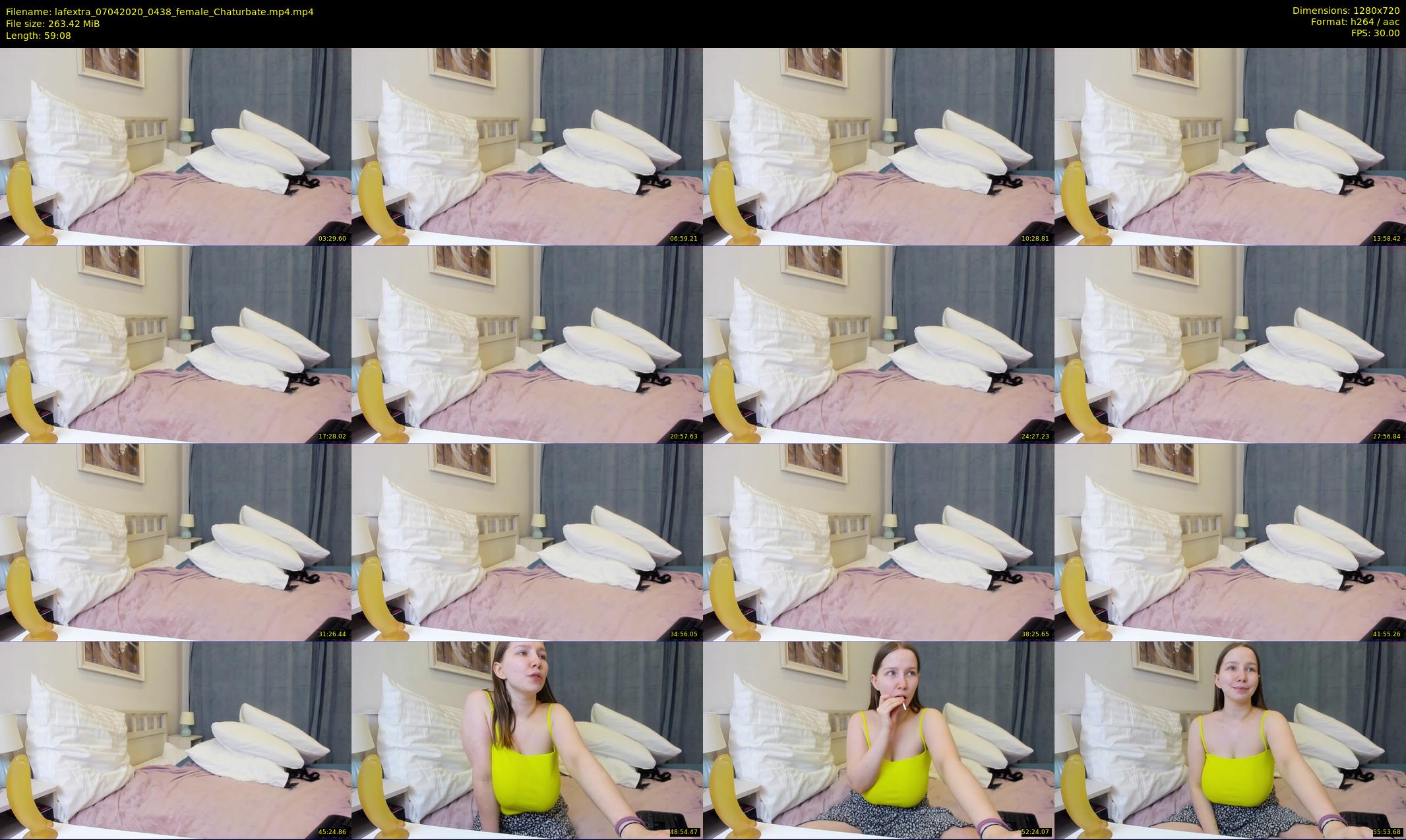 lafextra — 60 minute Chaturbate female cam show recording, 720p, Apr 7, 2020