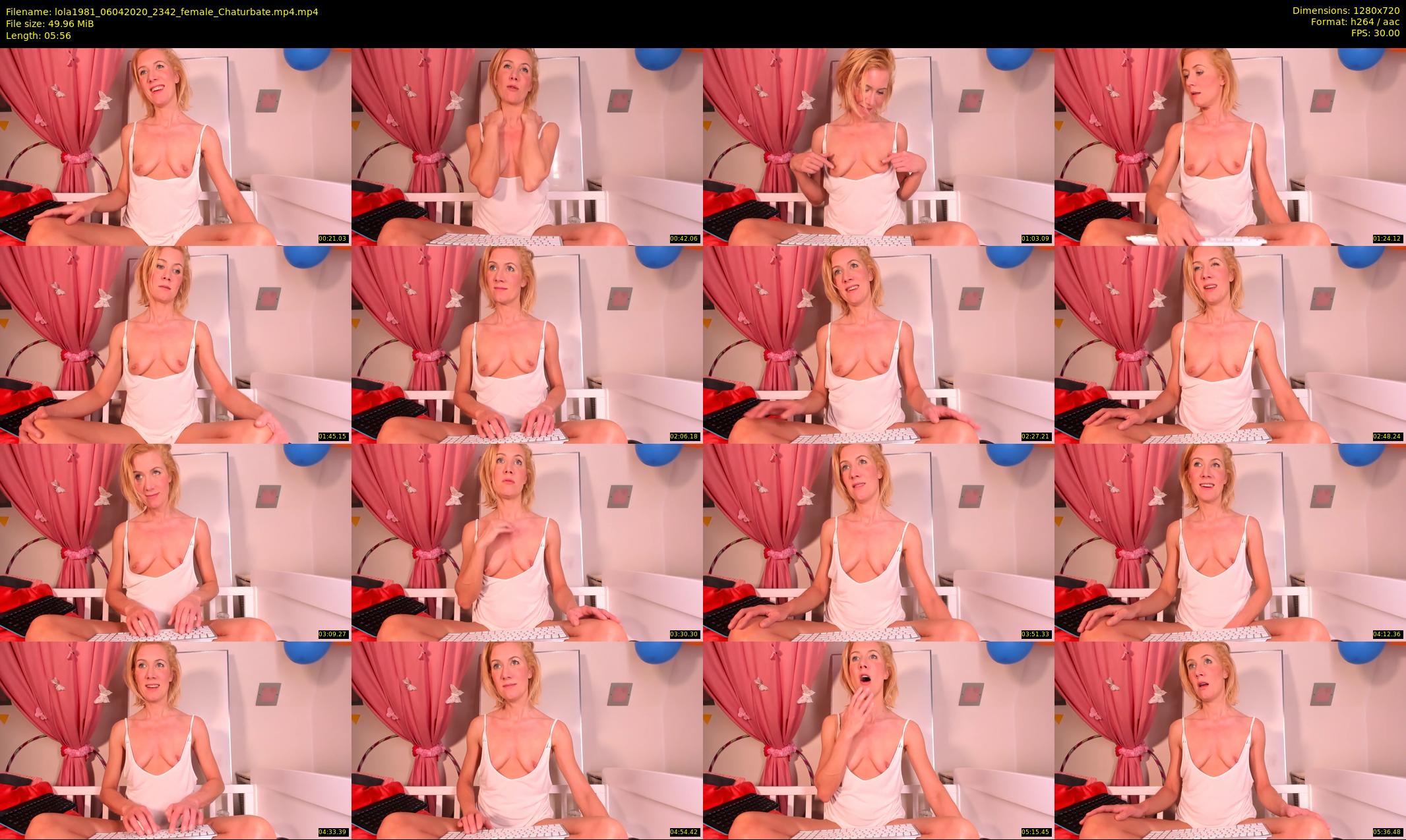 lola1981 — 6 minute Chaturbate female cam show recording, 720p, Apr 6, 2020