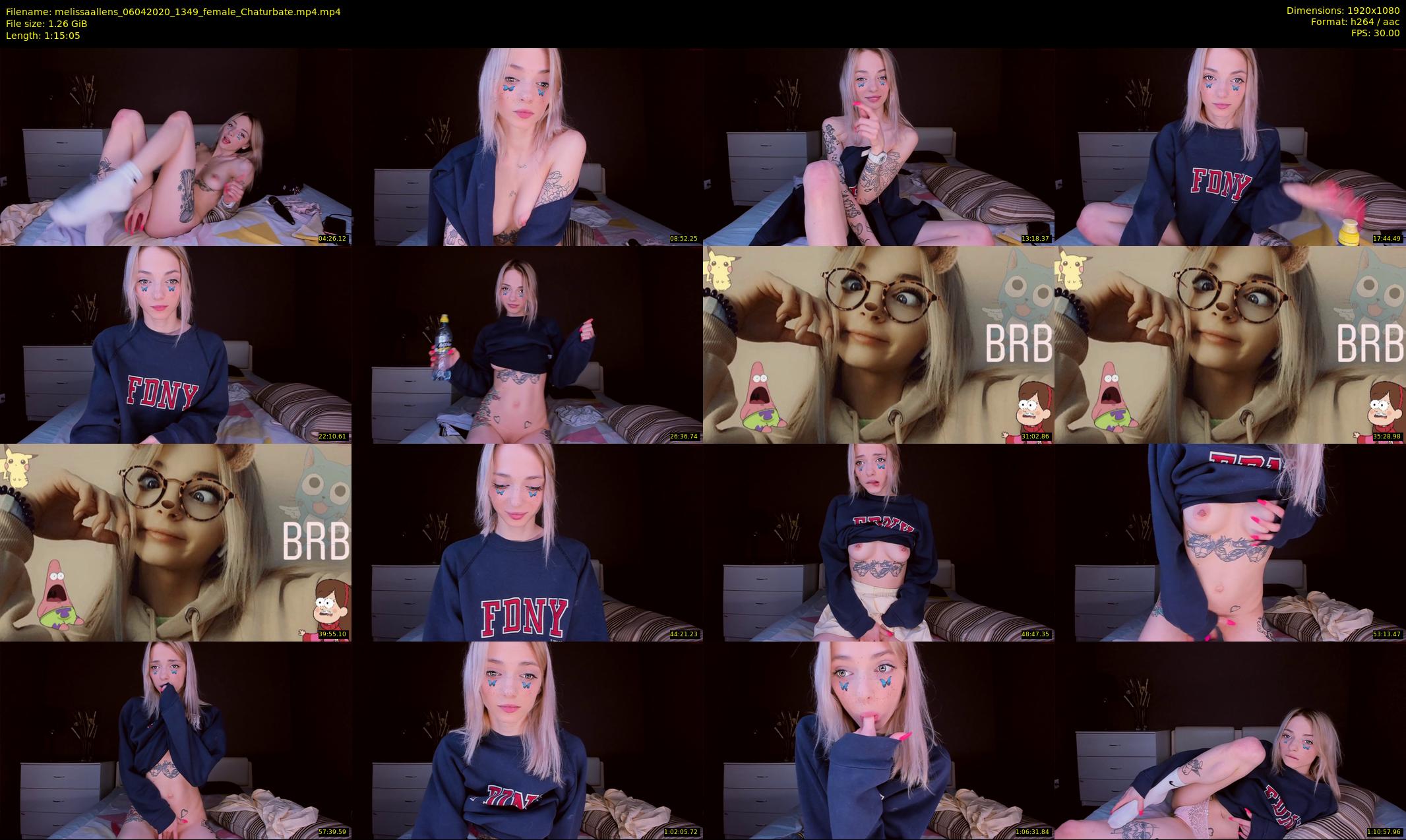 melissaallens — 76 minute Chaturbate female cam show recording, 1080p, Apr 6, 2020