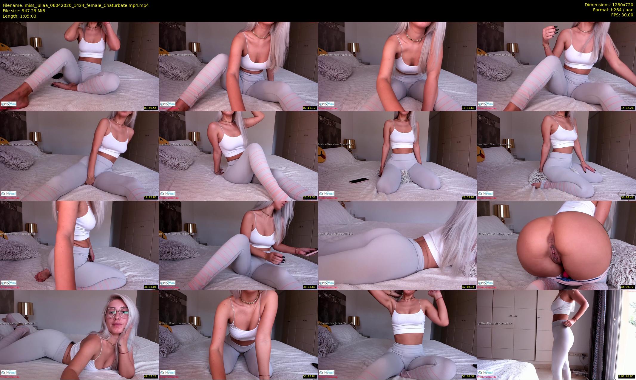 miss_juliaa — 66 minute Chaturbate female cam show recording, 720p, Apr 6, 2020