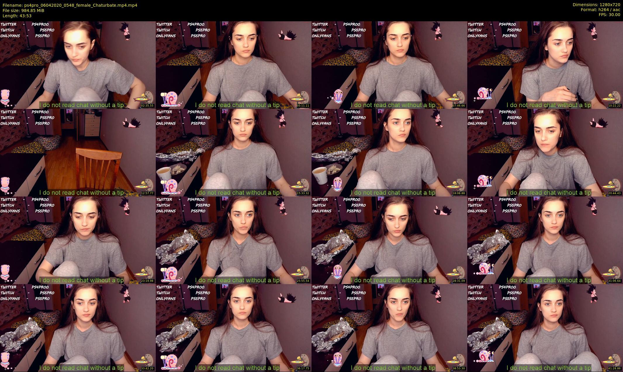 ps4pro — 44 minute Chaturbate female cam show recording, 720p, Apr 6, 2020