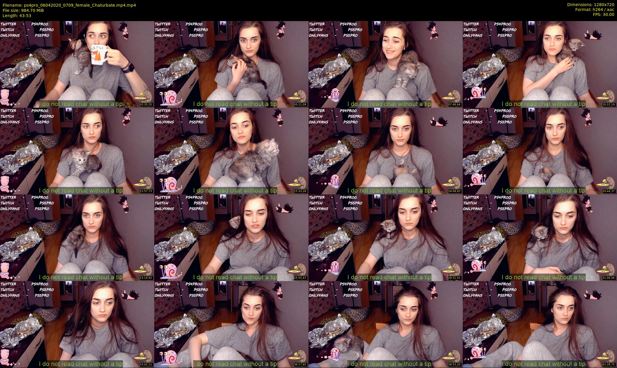 ps4pro — 44 minute Chaturbate female cam show recording, 720p, Apr 6, 2020