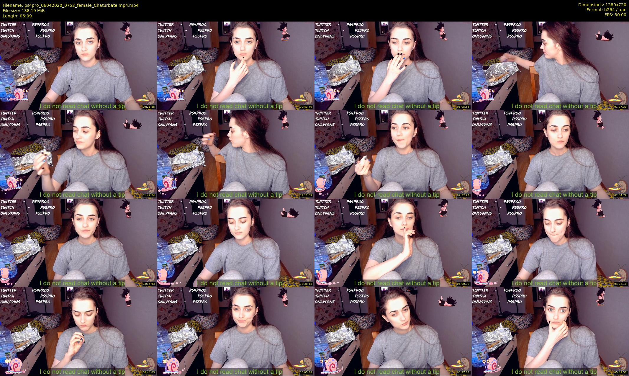 ps4pro — 7 minute Chaturbate female cam show recording, 720p, Apr 6, 2020