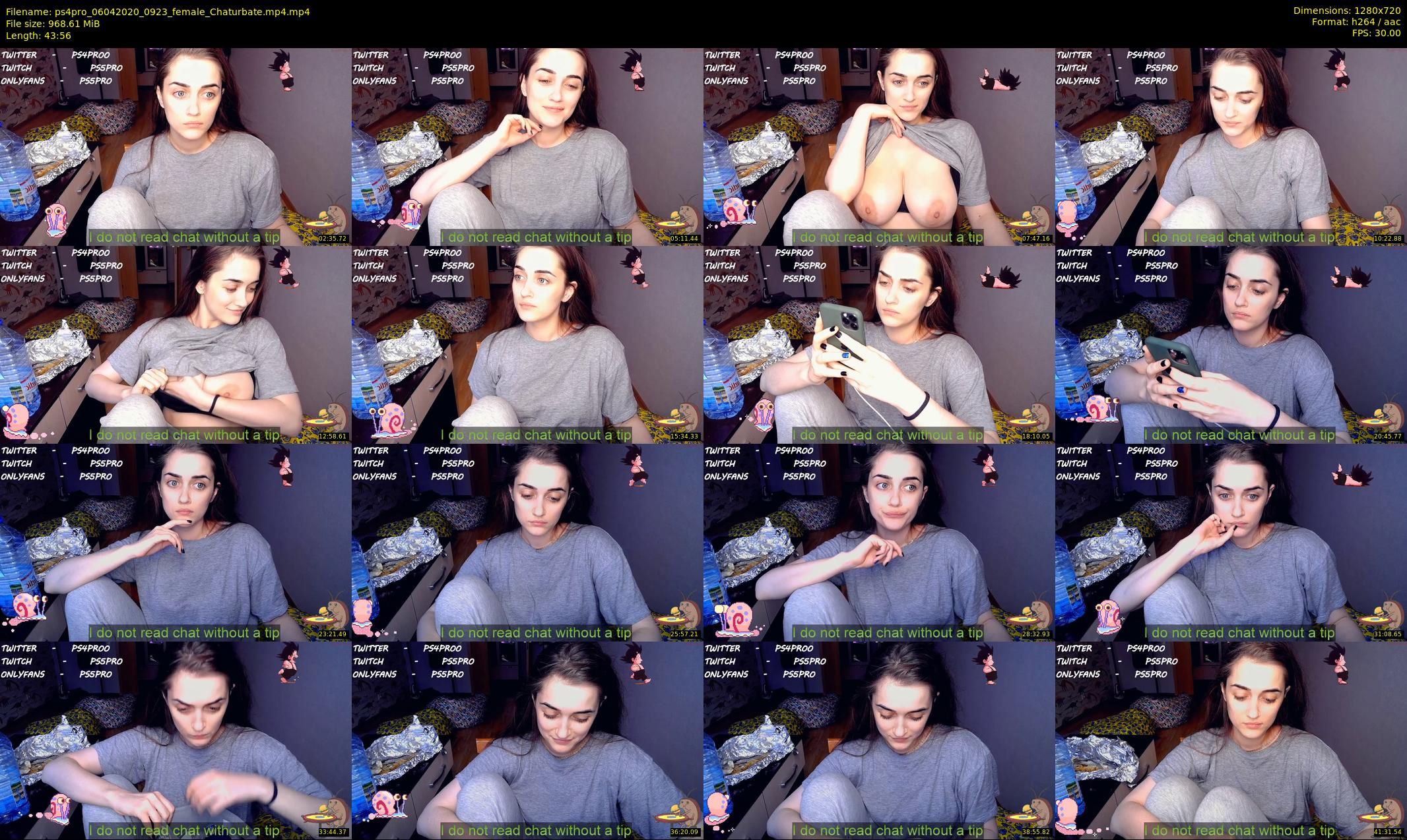 ps4pro — 44 minute Chaturbate female cam show recording, 720p, Apr 6, 2020