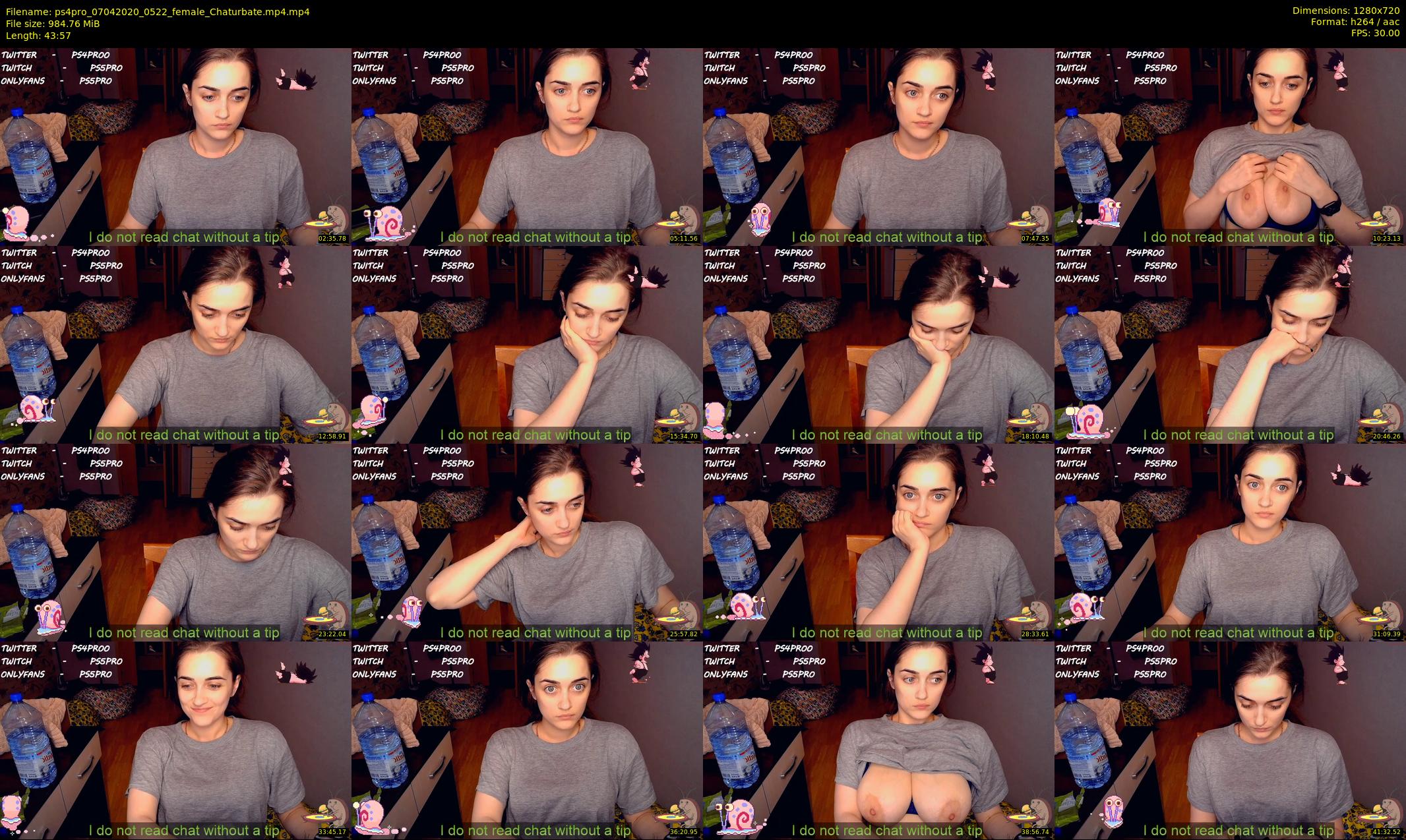 ps4pro — 44 minute Chaturbate female cam show recording, 720p, Apr 7, 2020