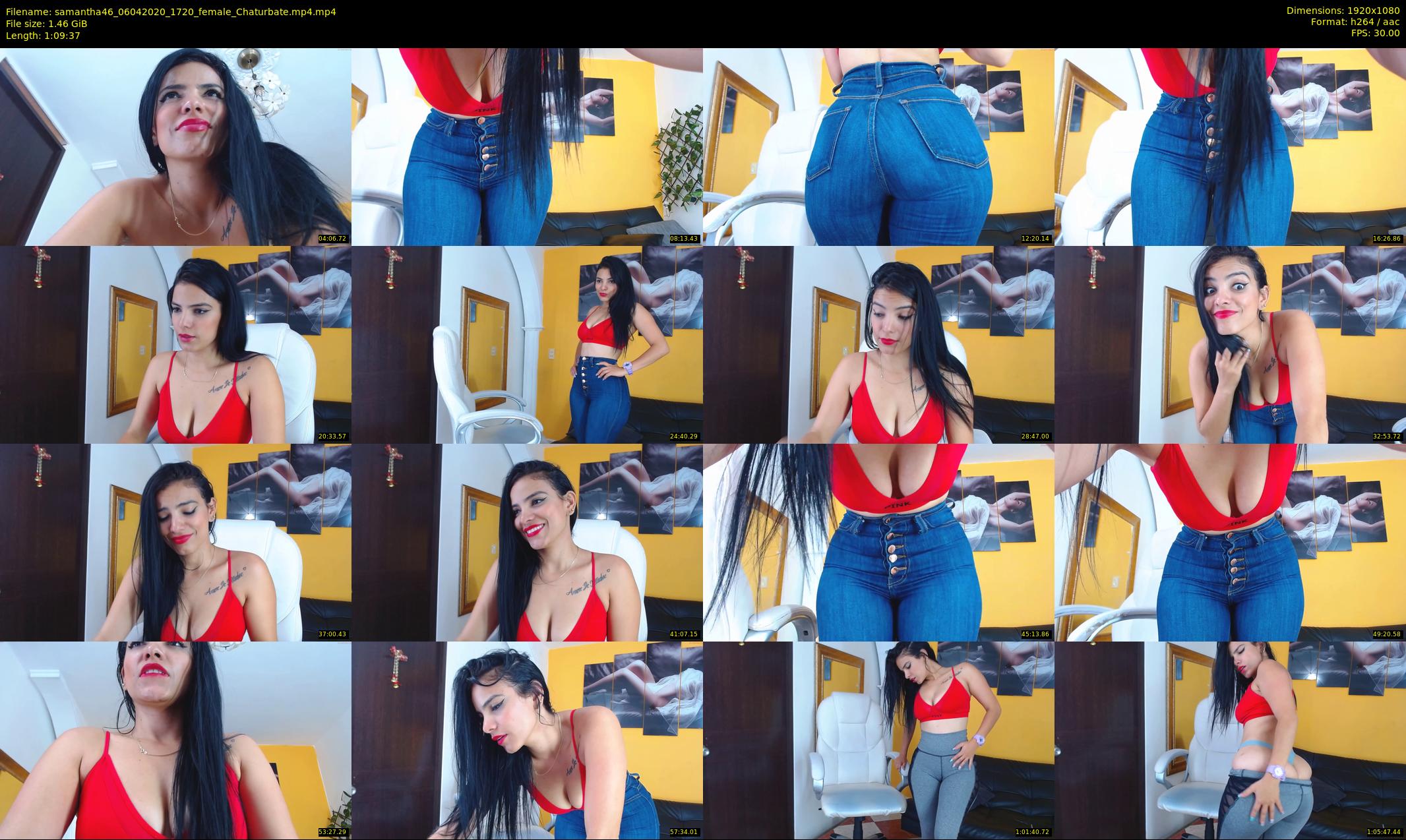 samantha46 — 70 minute Chaturbate female cam show recording, 1080p, Apr 6, 2020