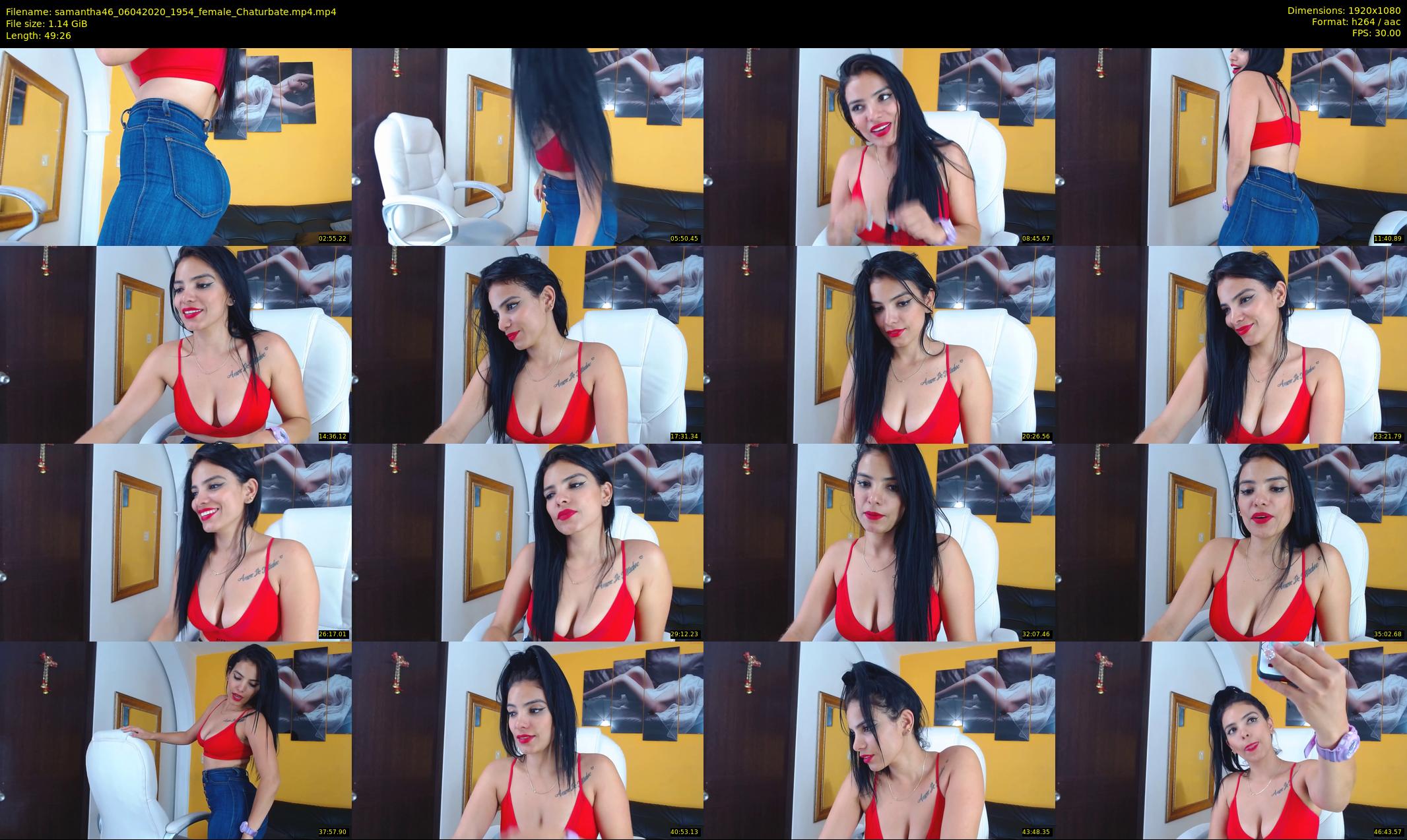 samantha46 — 50 minute Chaturbate female cam show recording, 1080p, Apr 6, 2020