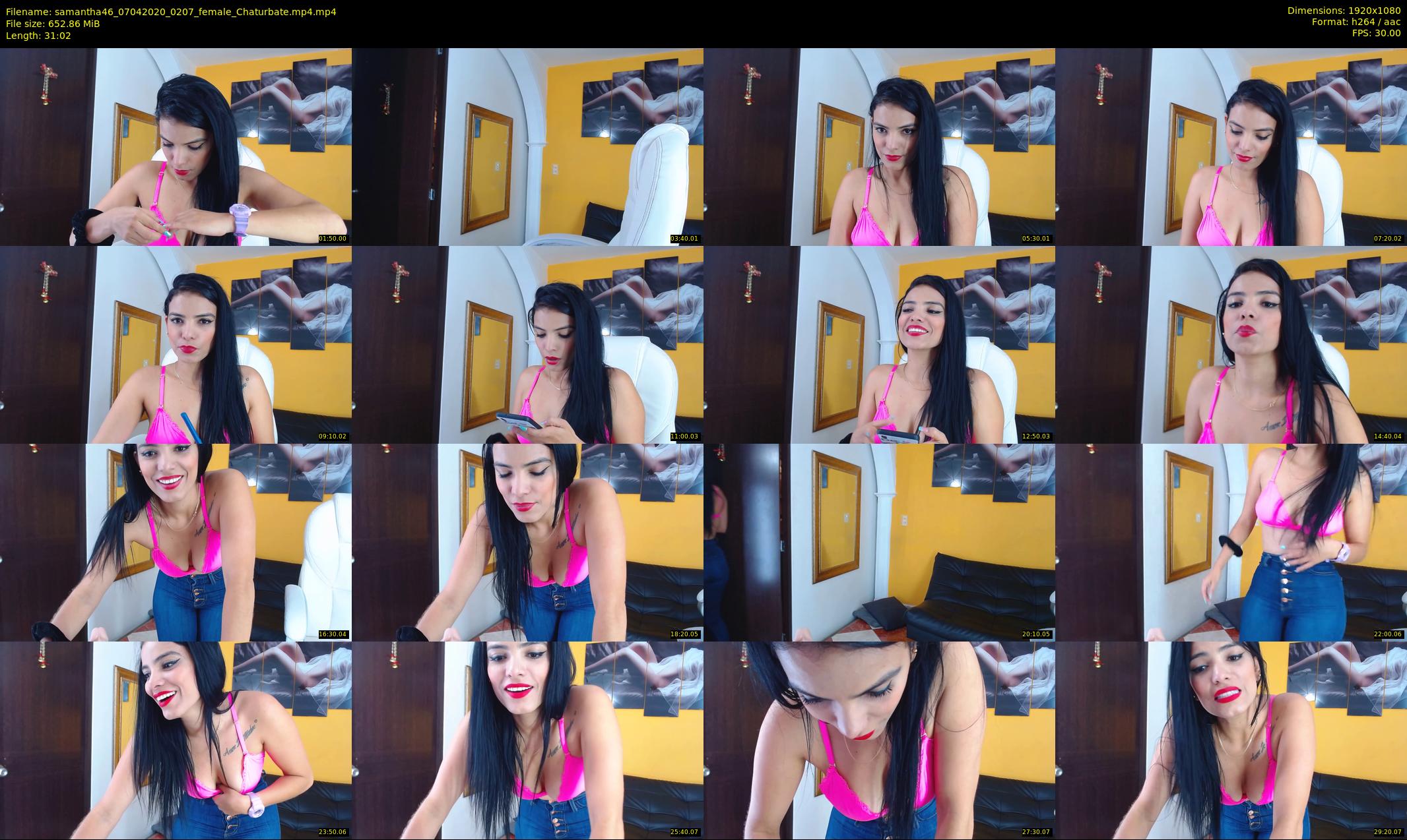 samantha46 — 32 minute Chaturbate female cam show recording, 1080p, Apr 7, 2020