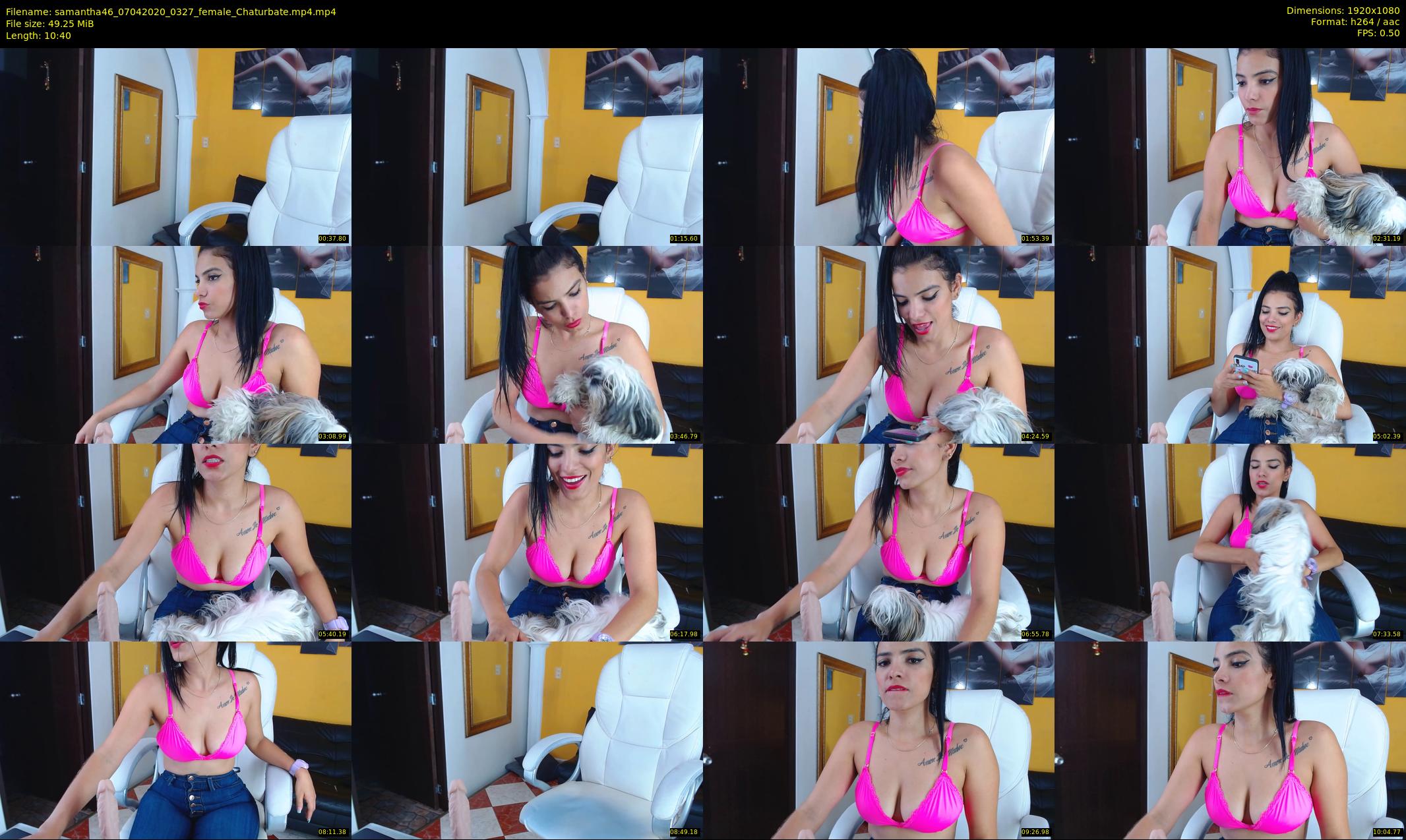 samantha46 — 11 minute Chaturbate female cam show recording, 1080p, Apr 7, 2020