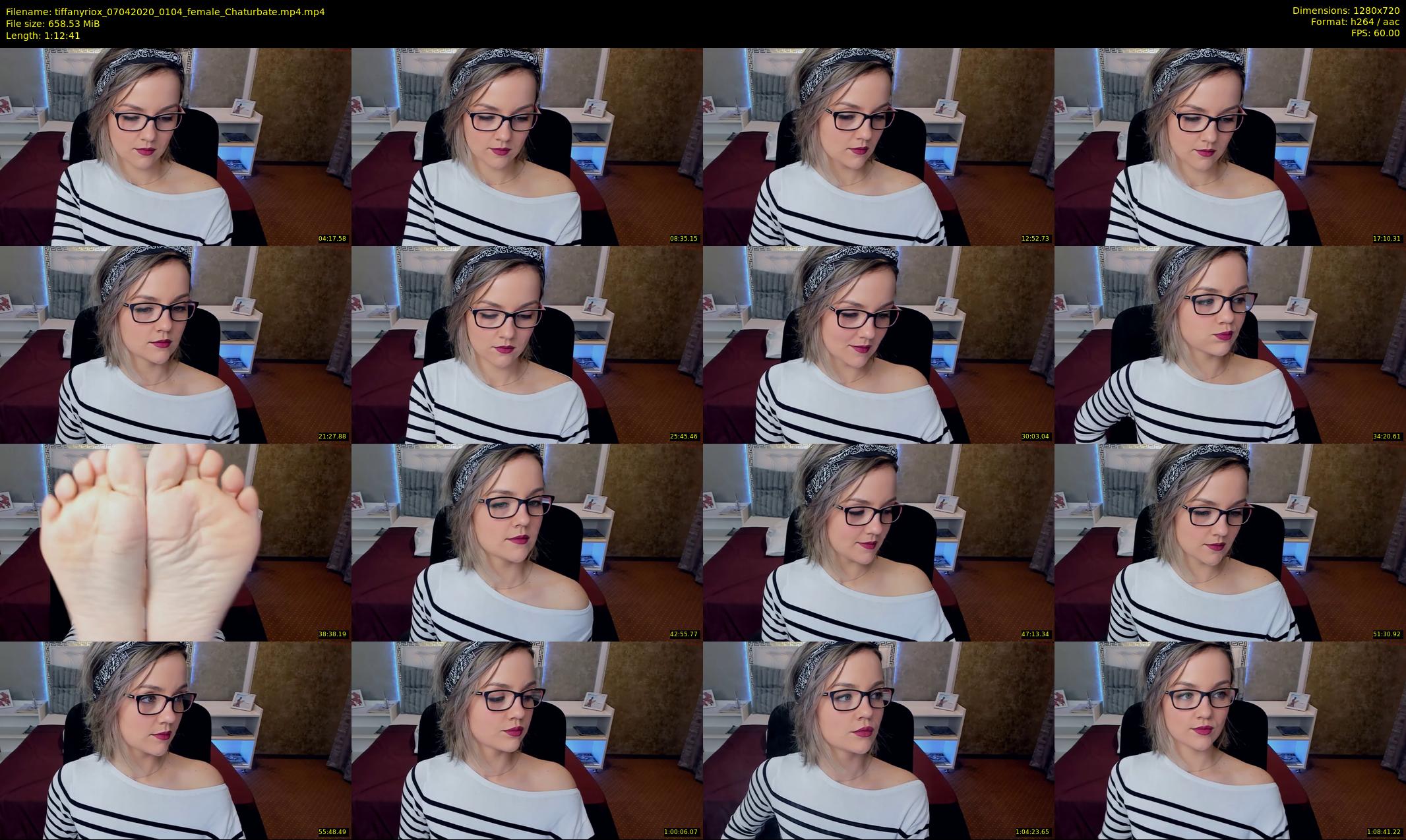 tiffanyriox — 73 minute Chaturbate female cam show recording, 720p, Apr 7, 2020